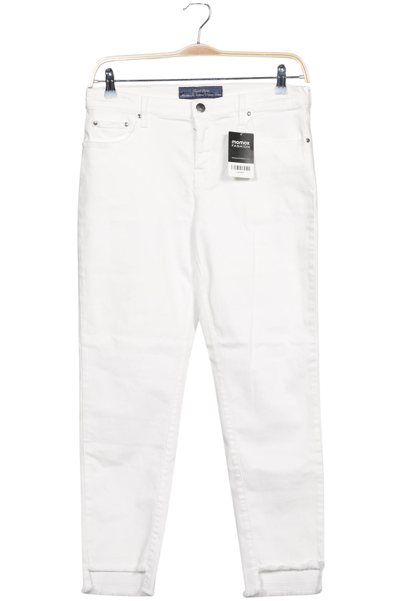 

Jacob Cohen Damen Jeans, weiß, Gr. 30