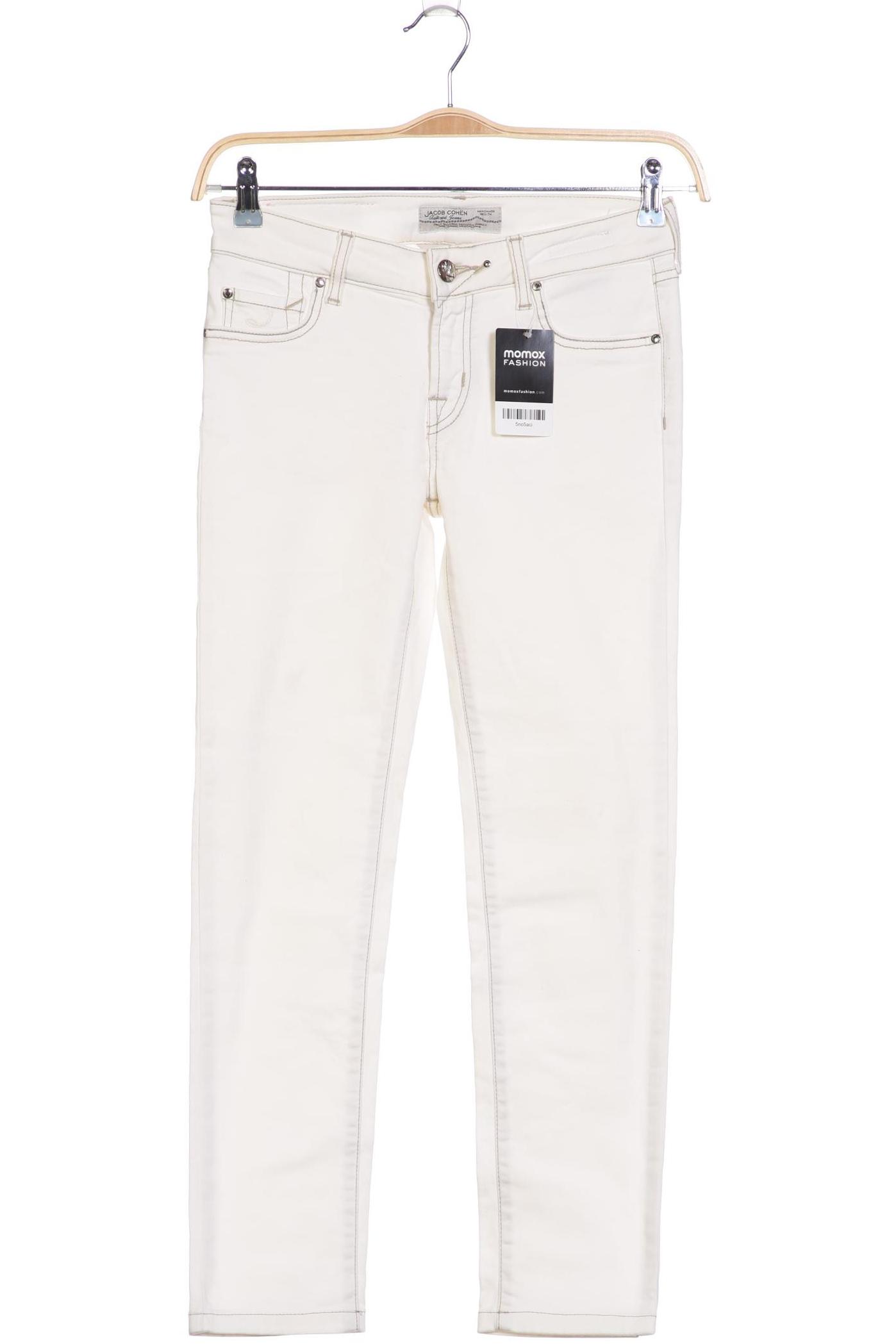 

Jacob Cohen Damen Jeans, cremeweiß, Gr. 28