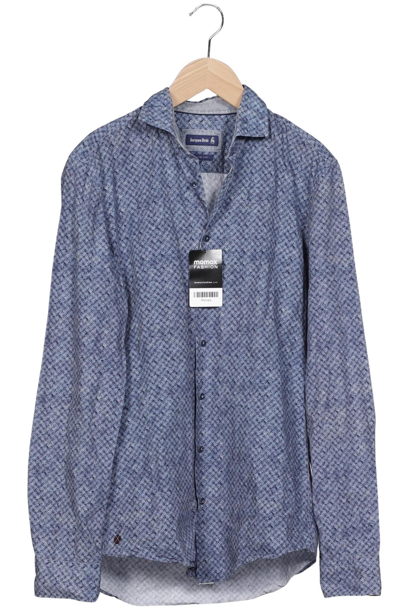 

Jacques Britt Herren Hemd, blau, Gr. 46