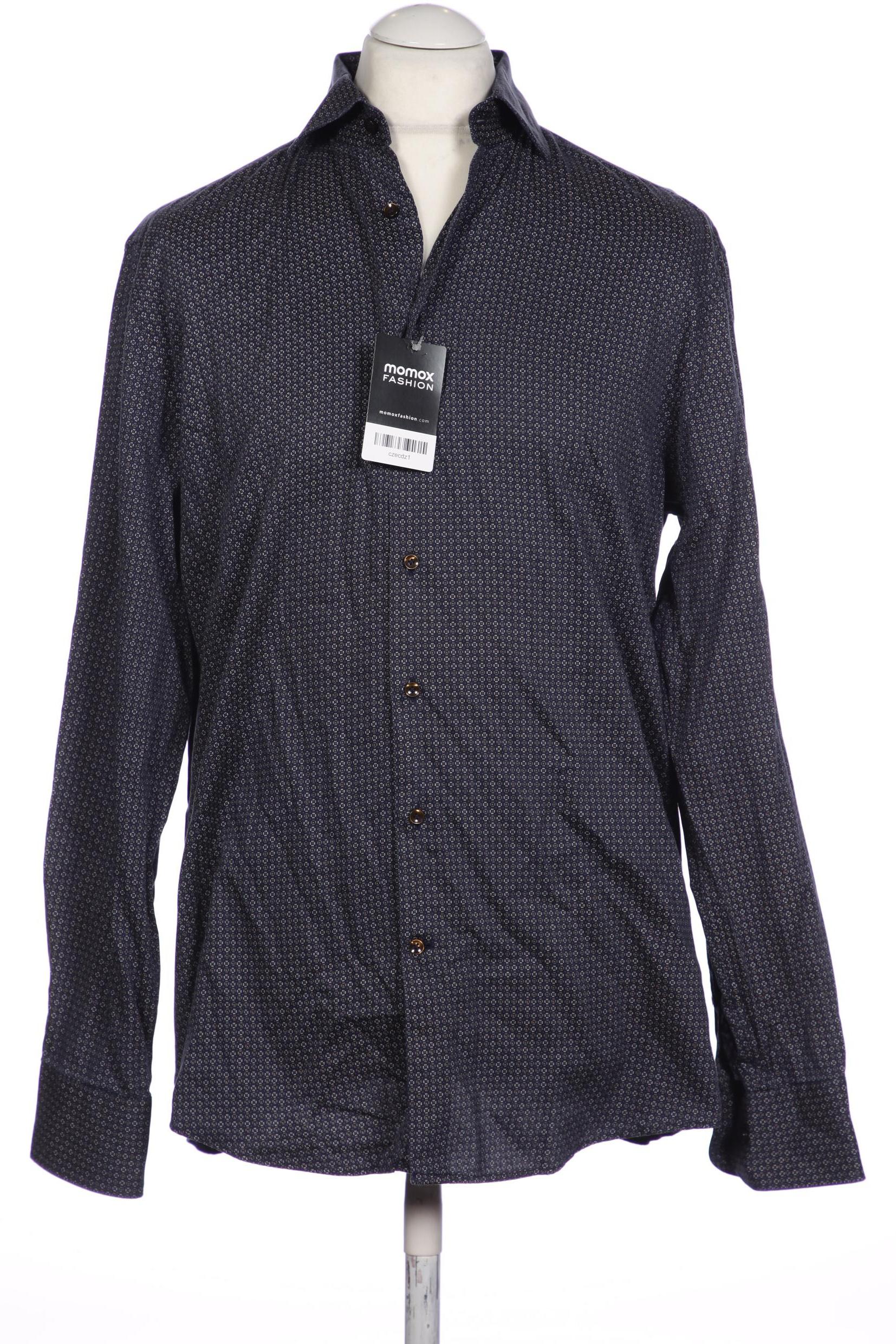 

Jacques Britt Herren Hemd, marineblau, Gr. 52