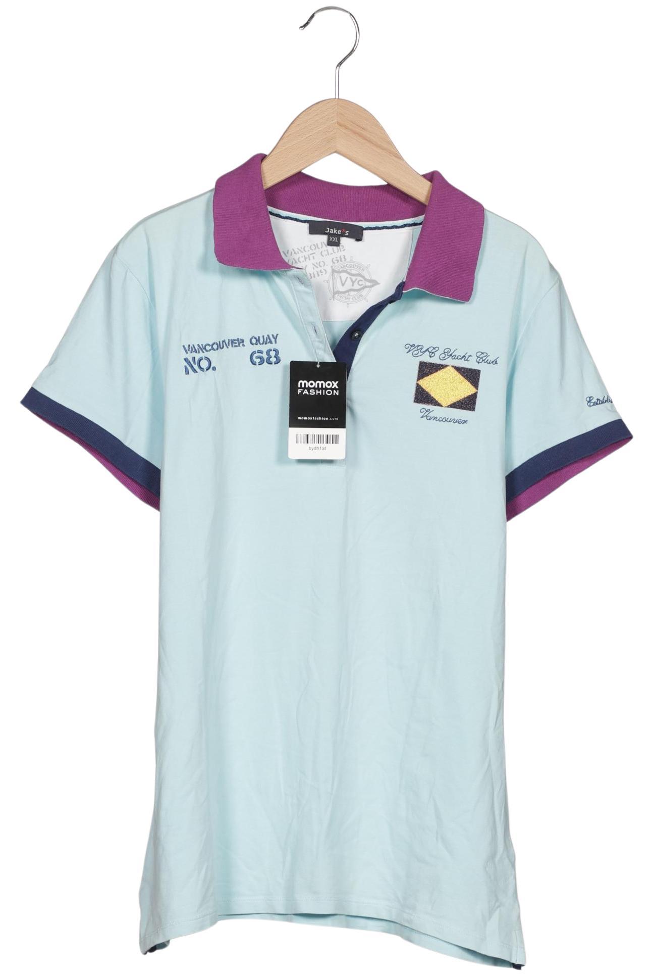 

Jake s Damen Poloshirt, hellblau, Gr. 46