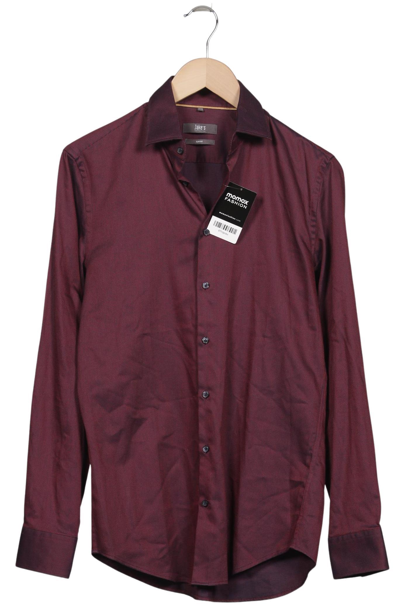 

Jake s Herren Hemd, bordeaux, Gr. 44
