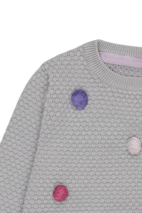 Thumbnail - Jako O Mädchen Pullover, grau, Gr. 80