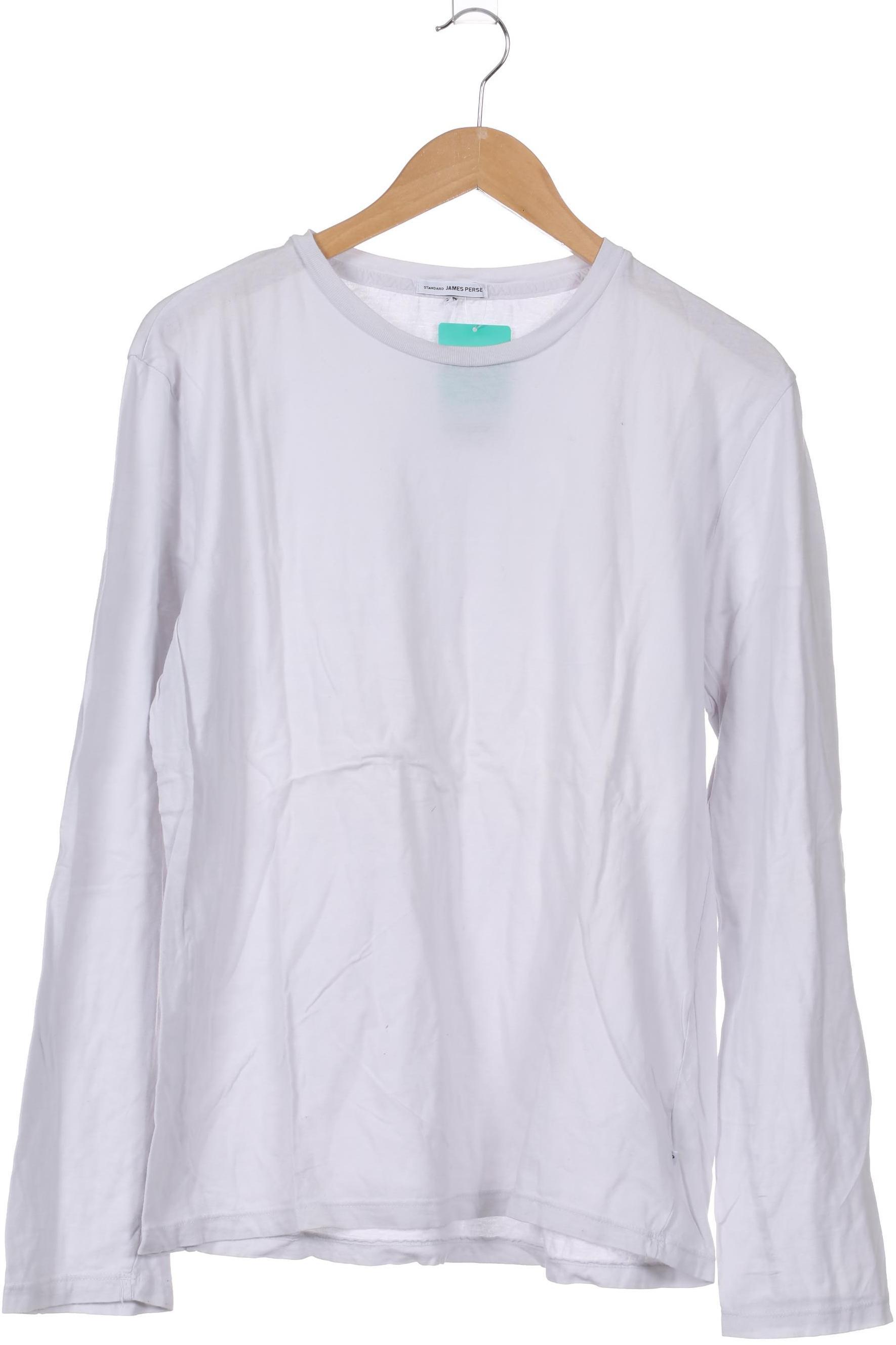 

James Perse Herren Langarmshirt, weiß, Gr.