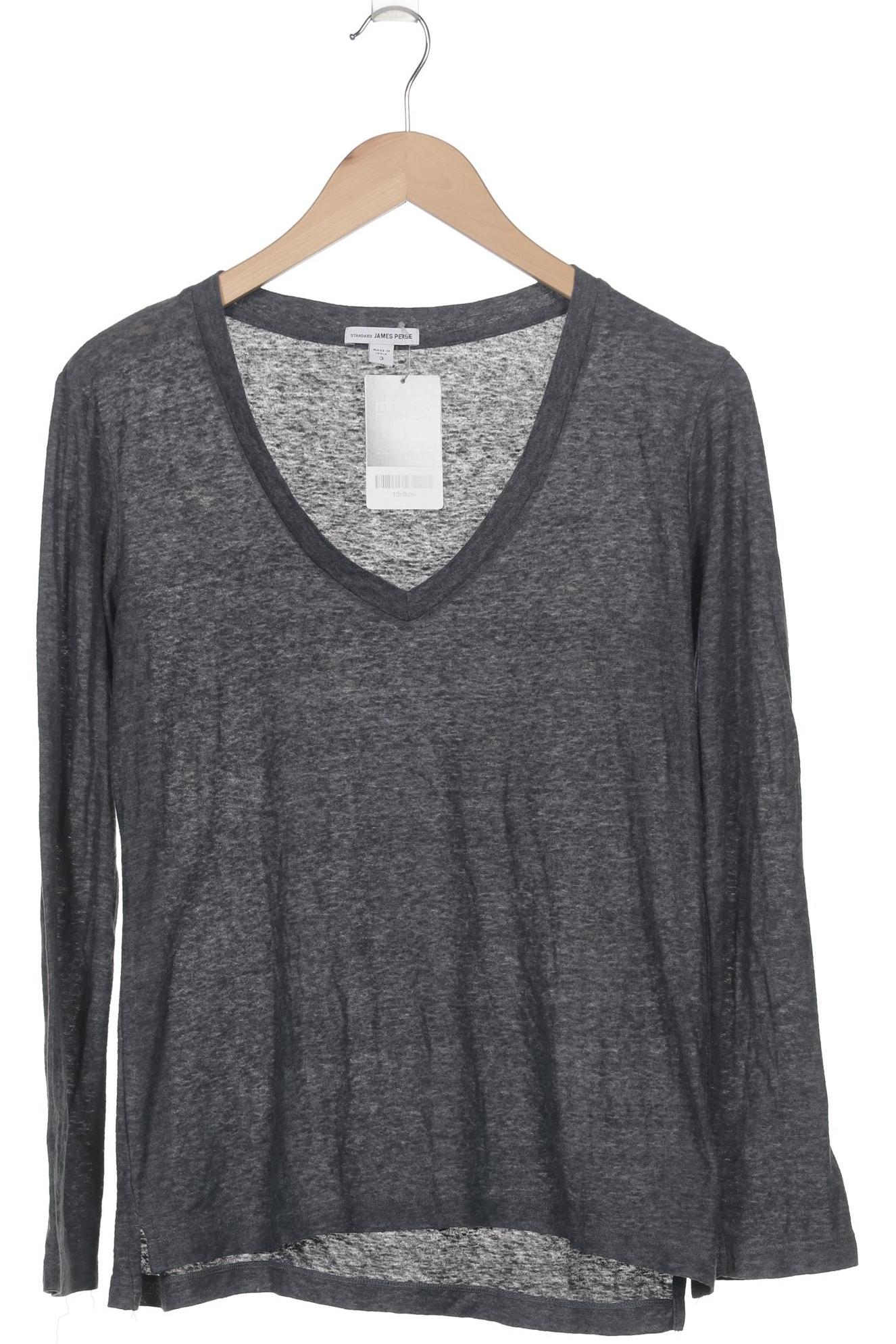 

James Perse Damen Langarmshirt, grau, Gr. 42