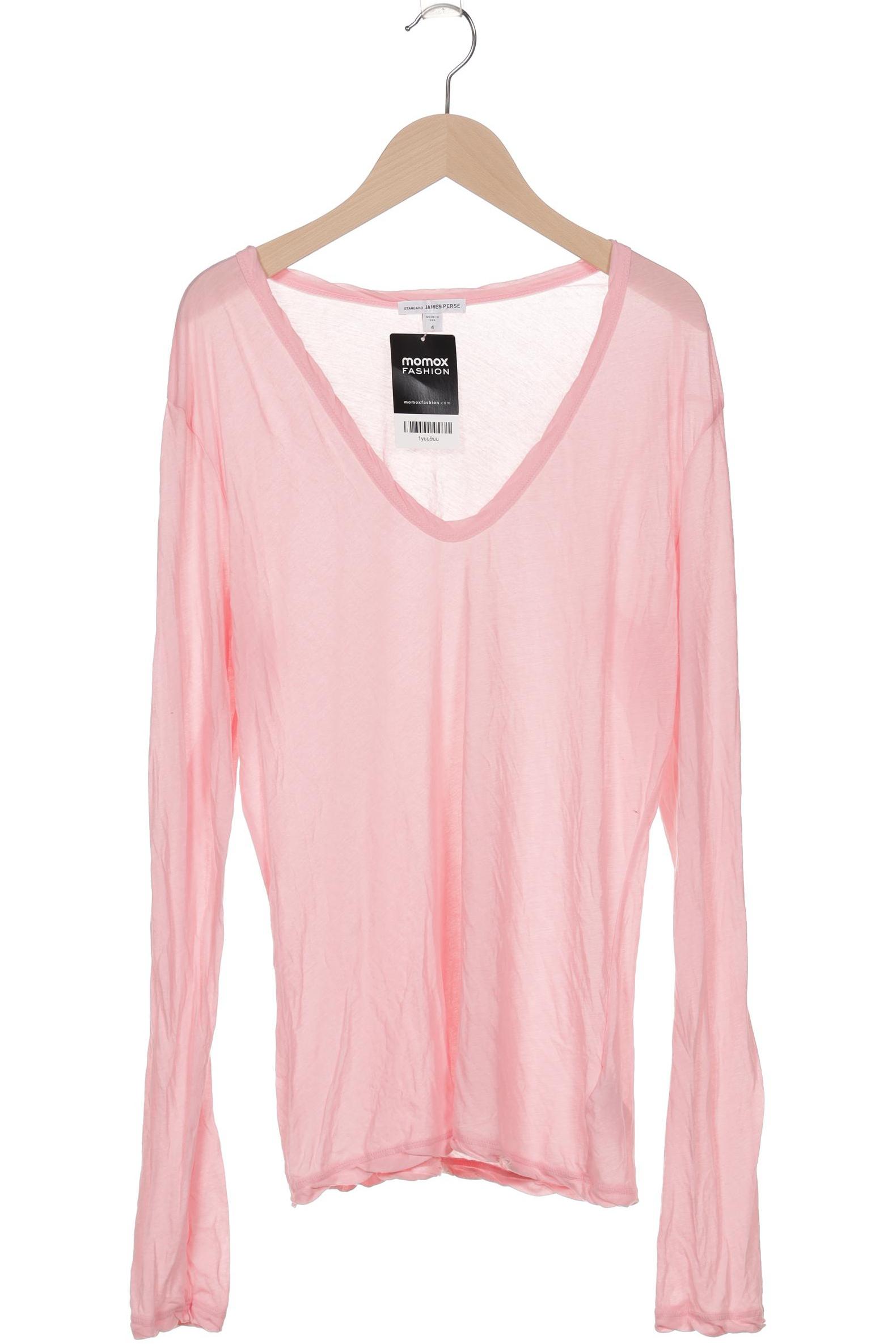 

James Perse Damen Langarmshirt, pink, Gr. 4