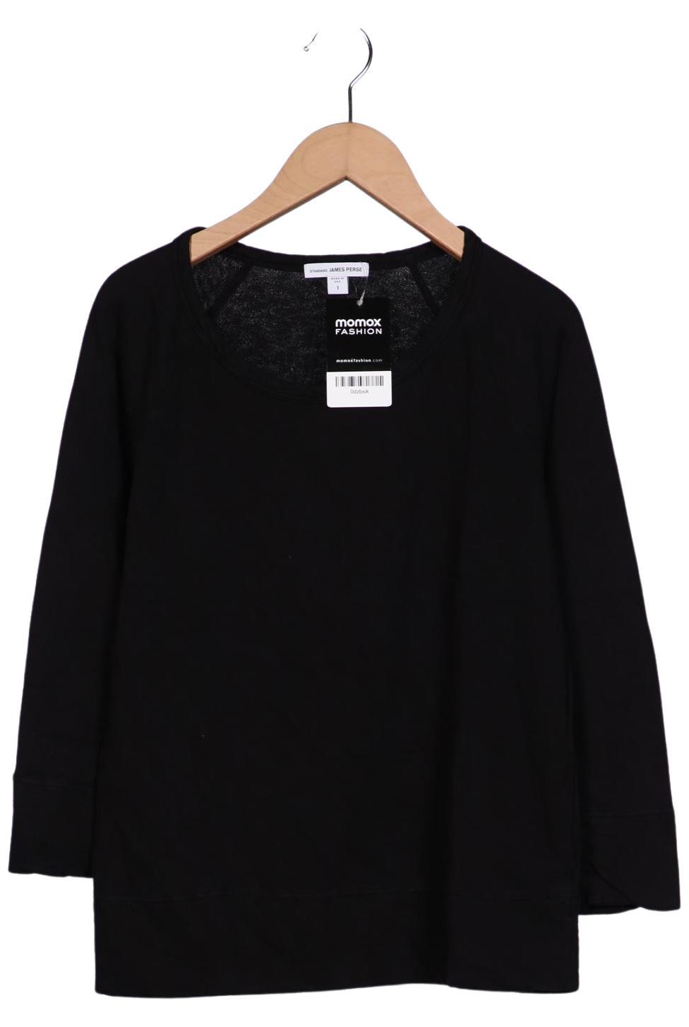 

James Perse Damen Langarmshirt, schwarz, Gr. 42