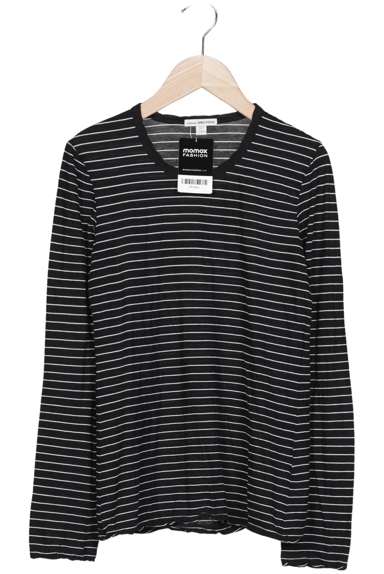 

James Perse Damen Langarmshirt, schwarz, Gr. 36