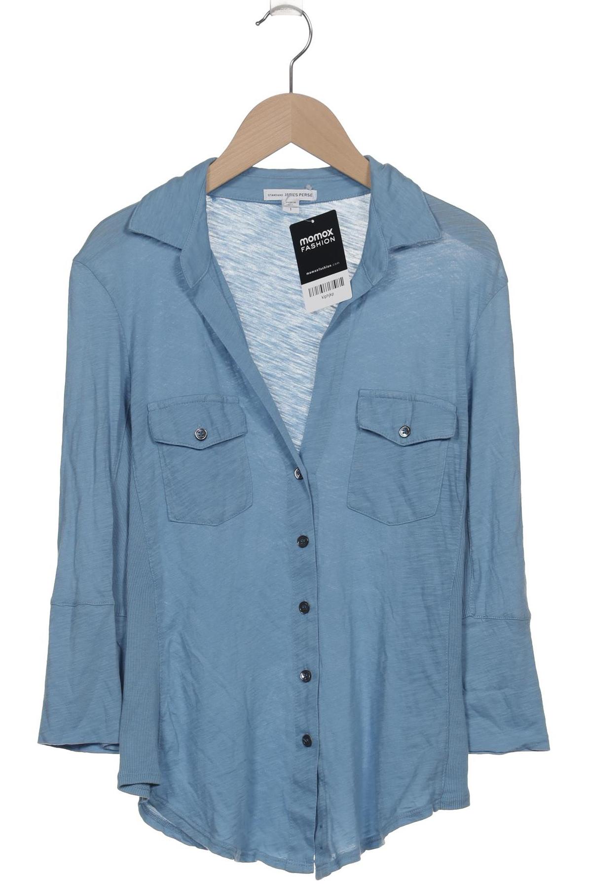 

James Perse Damen Bluse, blau, Gr. 36