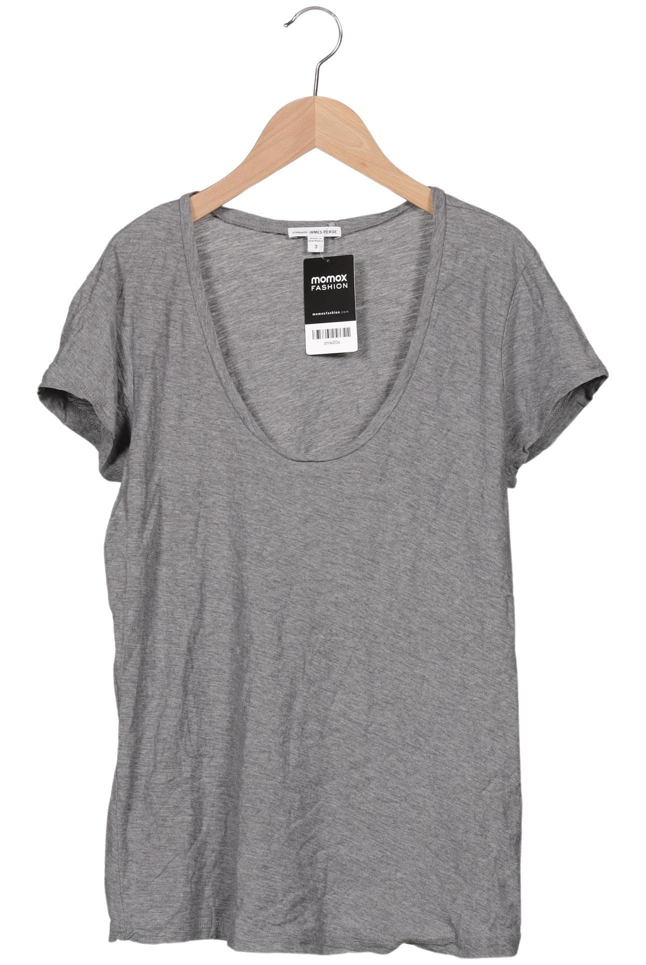 

James Perse Damen T-Shirt, grau, Gr. 42