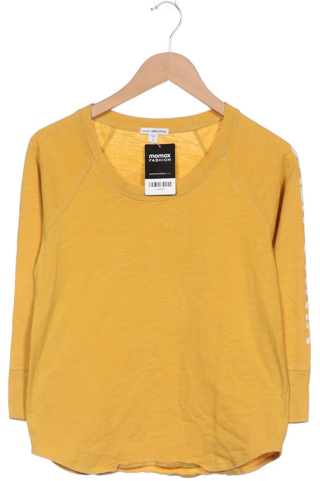 

James Perse Damen Langarmshirt, gelb