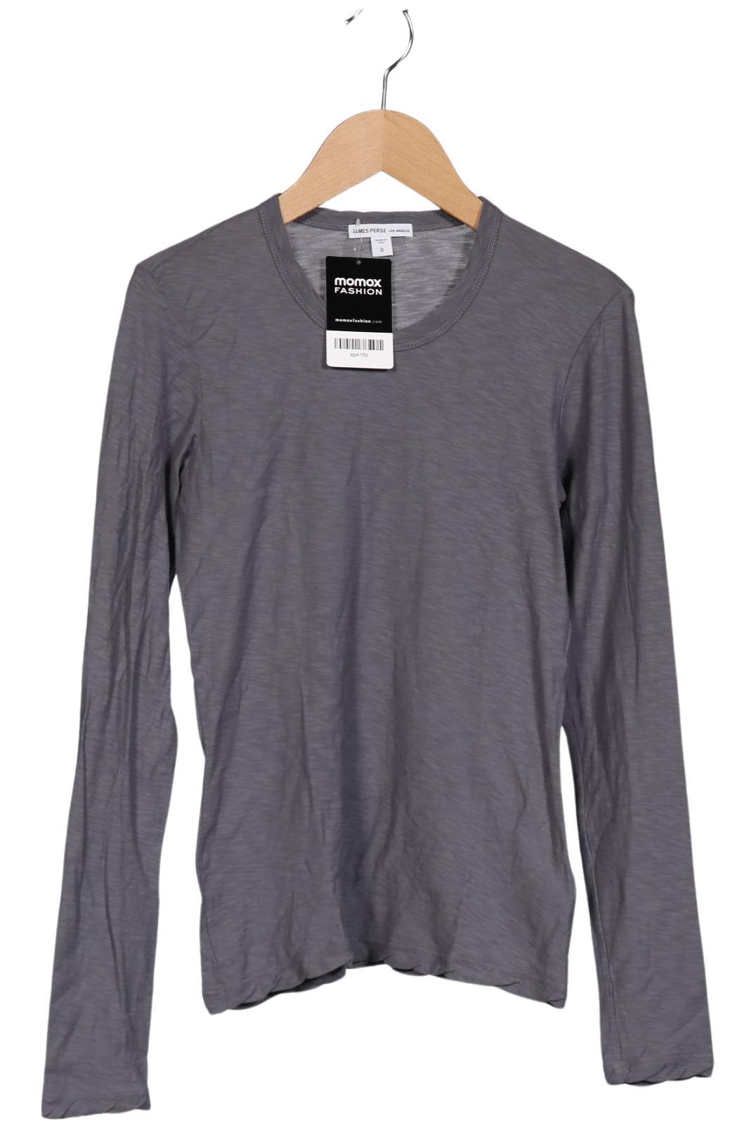 

James Perse Damen Langarmshirt, grau, Gr. 34