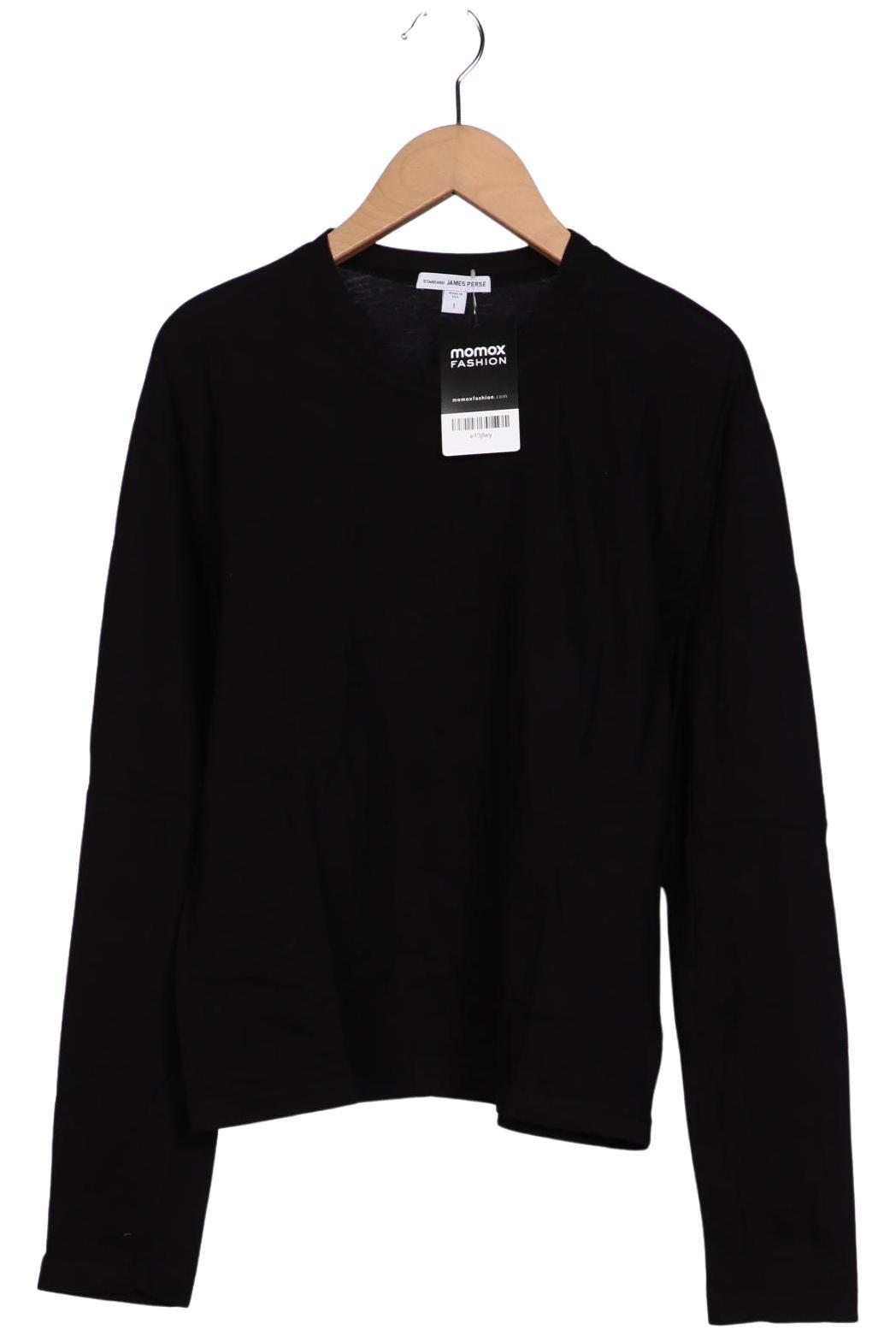 

James Perse Damen Langarmshirt, schwarz, Gr. 36
