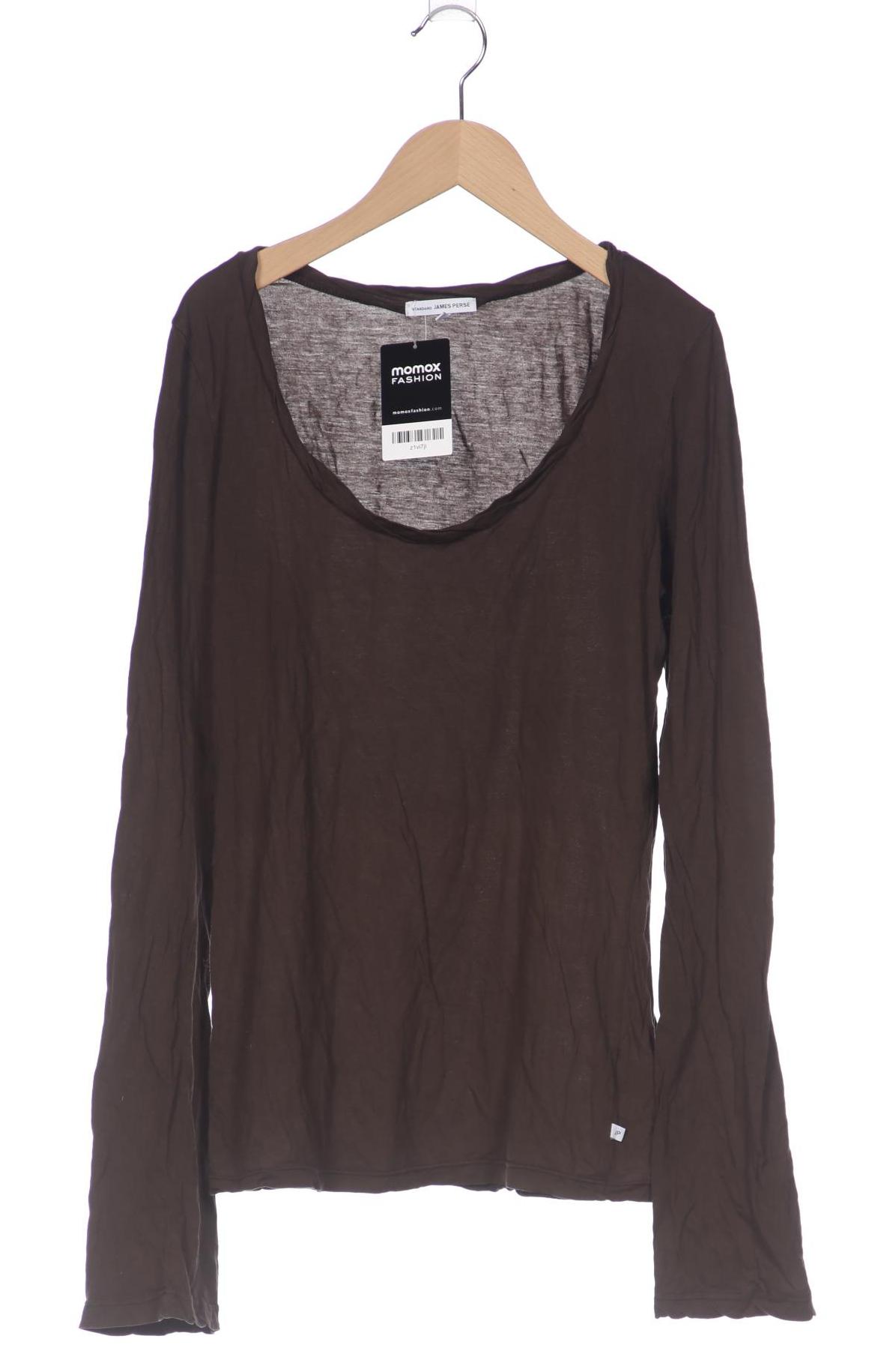 

James Perse Damen Langarmshirt, braun, Gr. 4