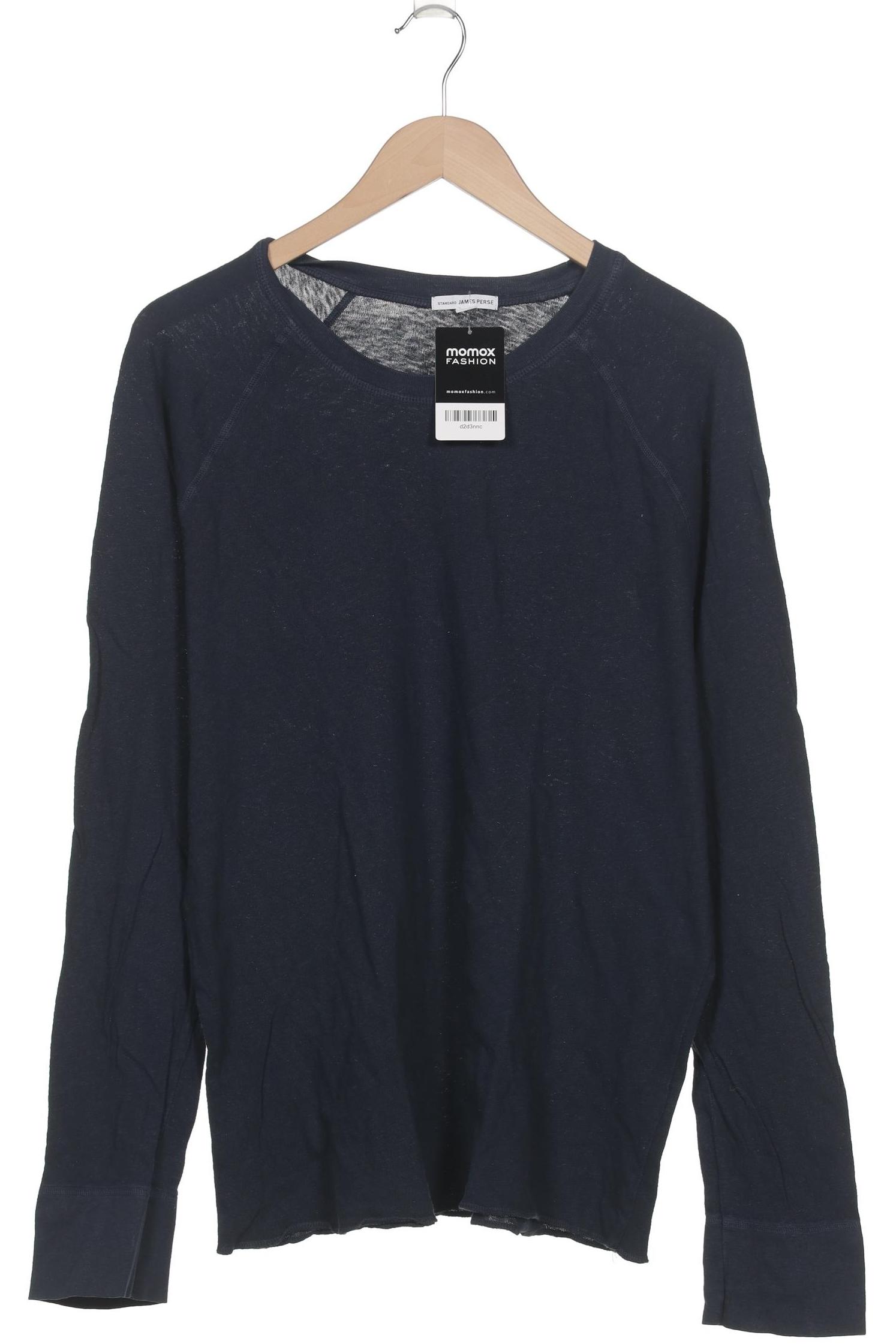 

James Perse Herren Langarmshirt, marineblau, Gr. 48