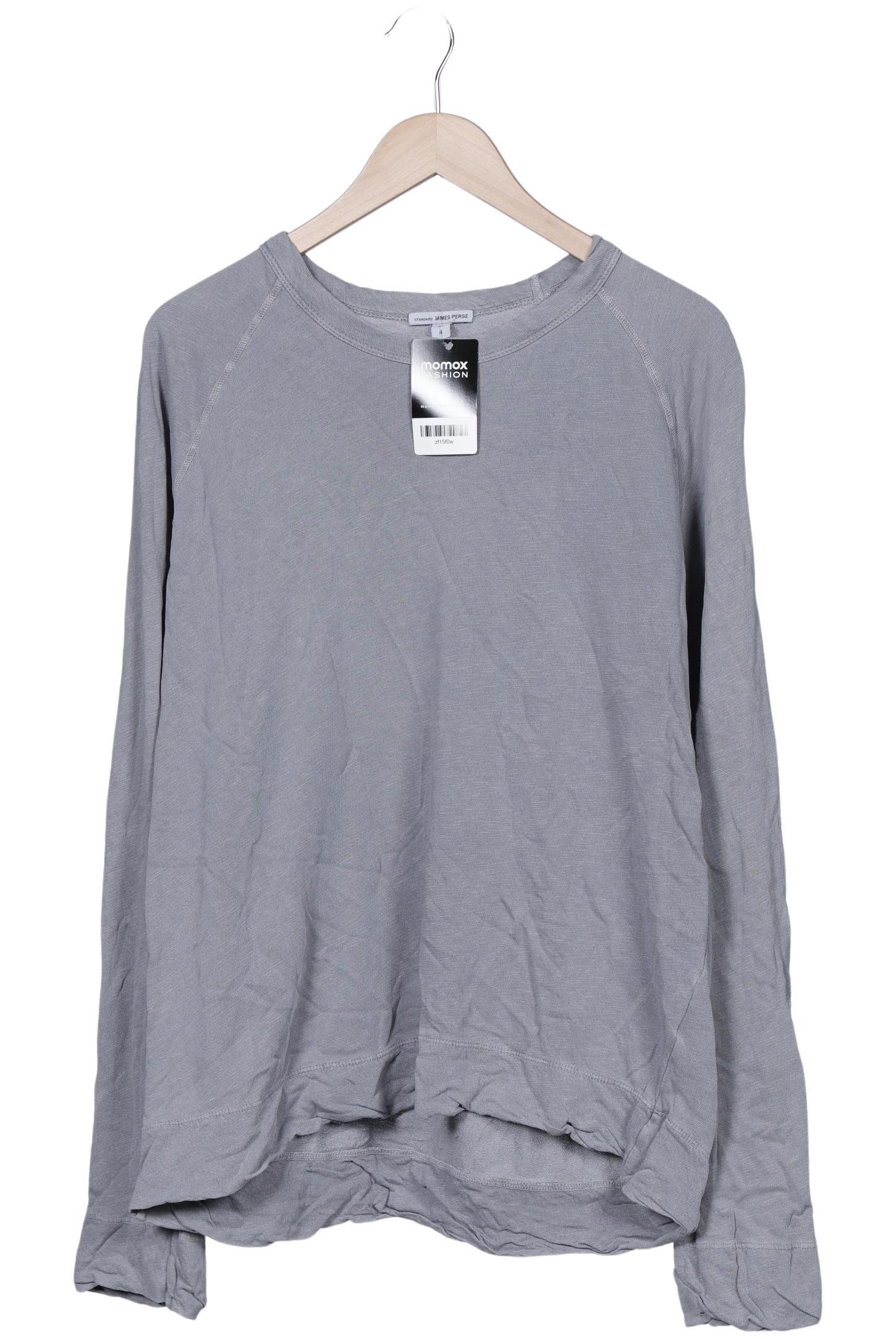 

James Perse Herren Langarmshirt, grau, Gr. 54