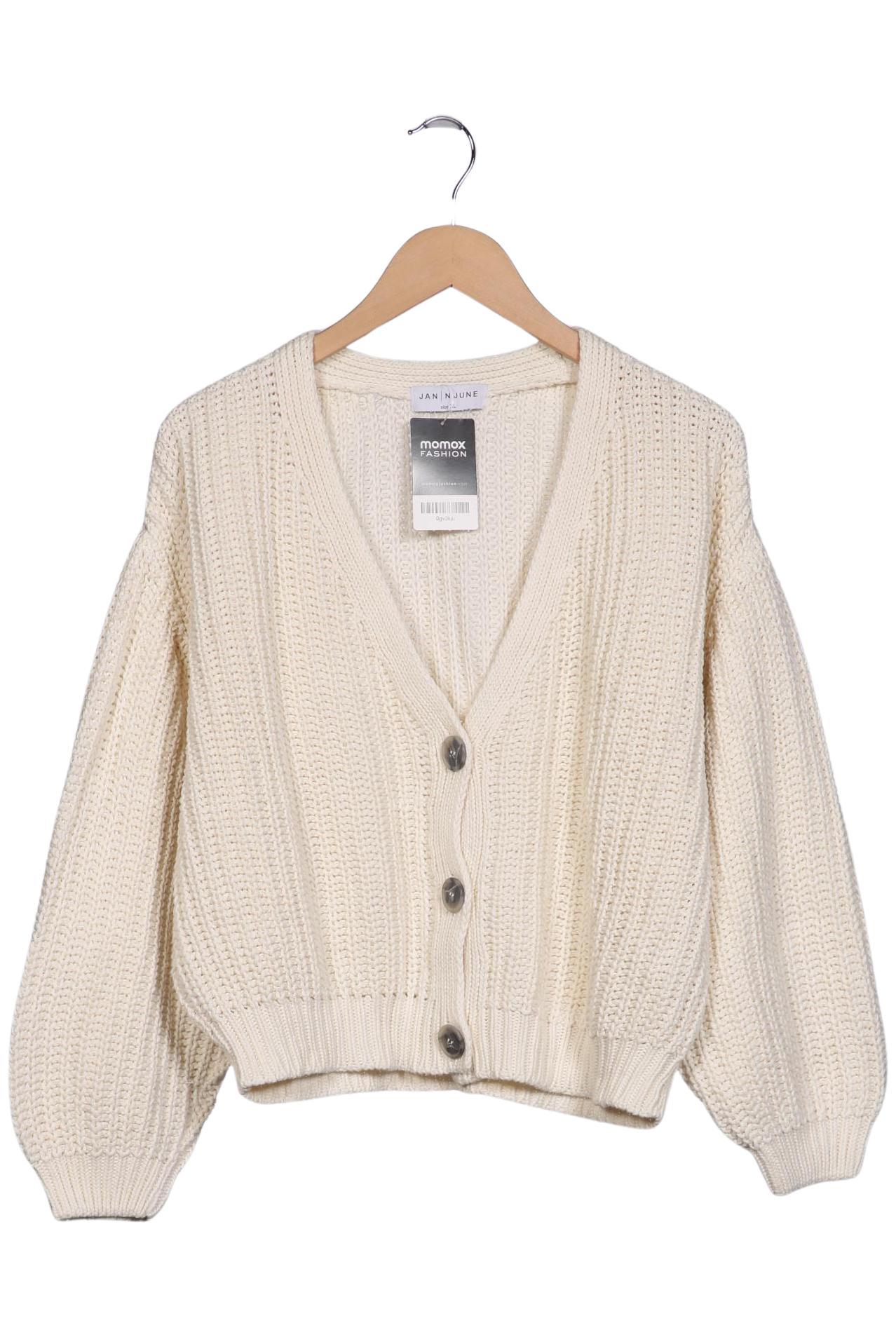 

Jan N June Damen Strickjacke, cremeweiß, Gr. 44