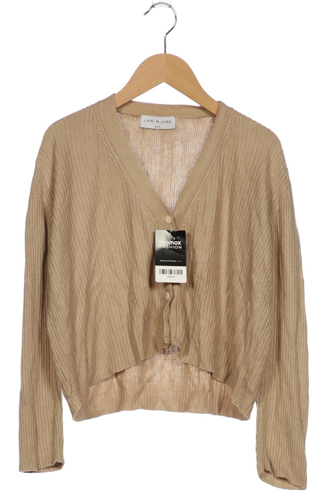 

Jan N June Damen Strickjacke, beige, Gr. 36