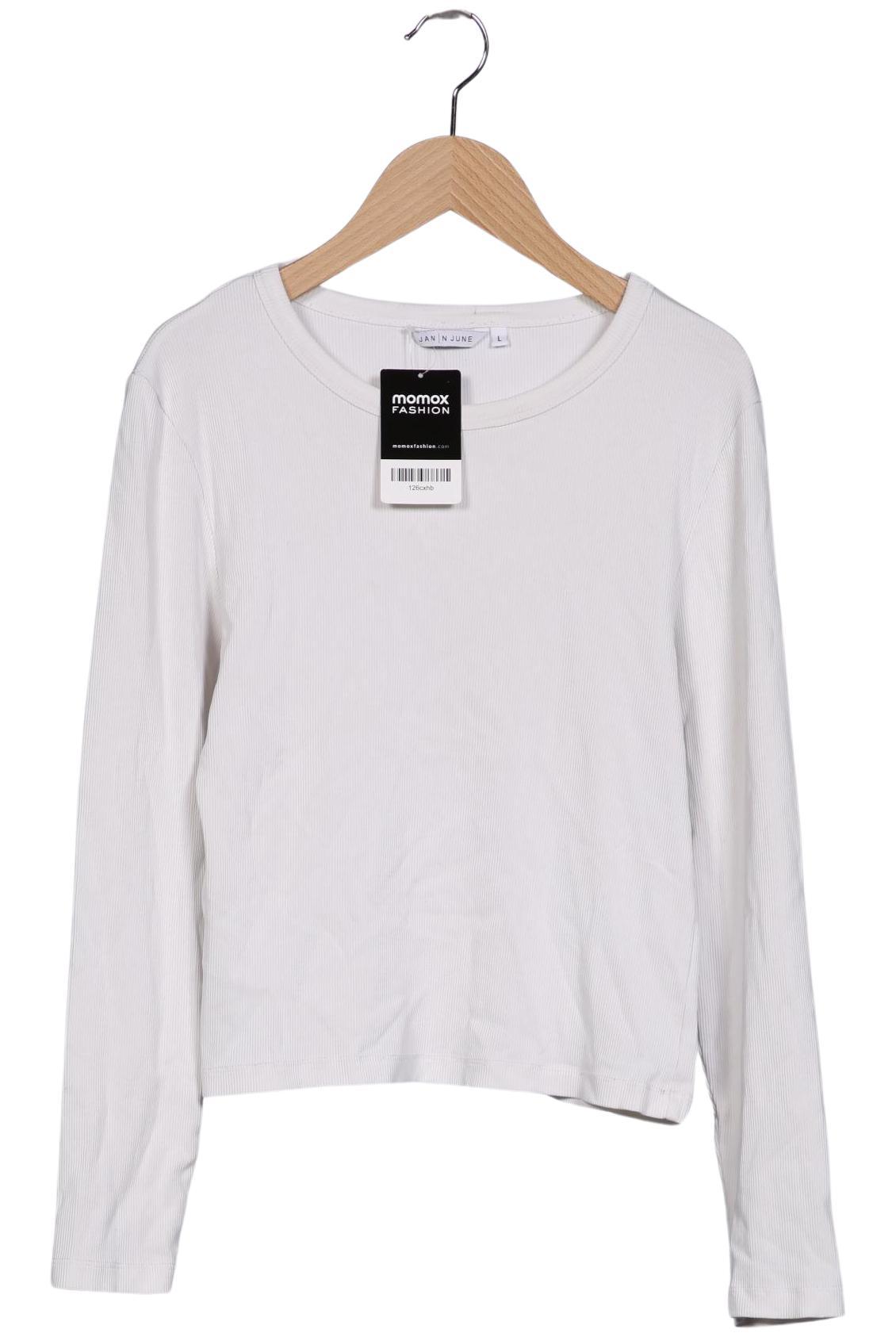 

Jan N June Damen Langarmshirt, weiß, Gr. 42