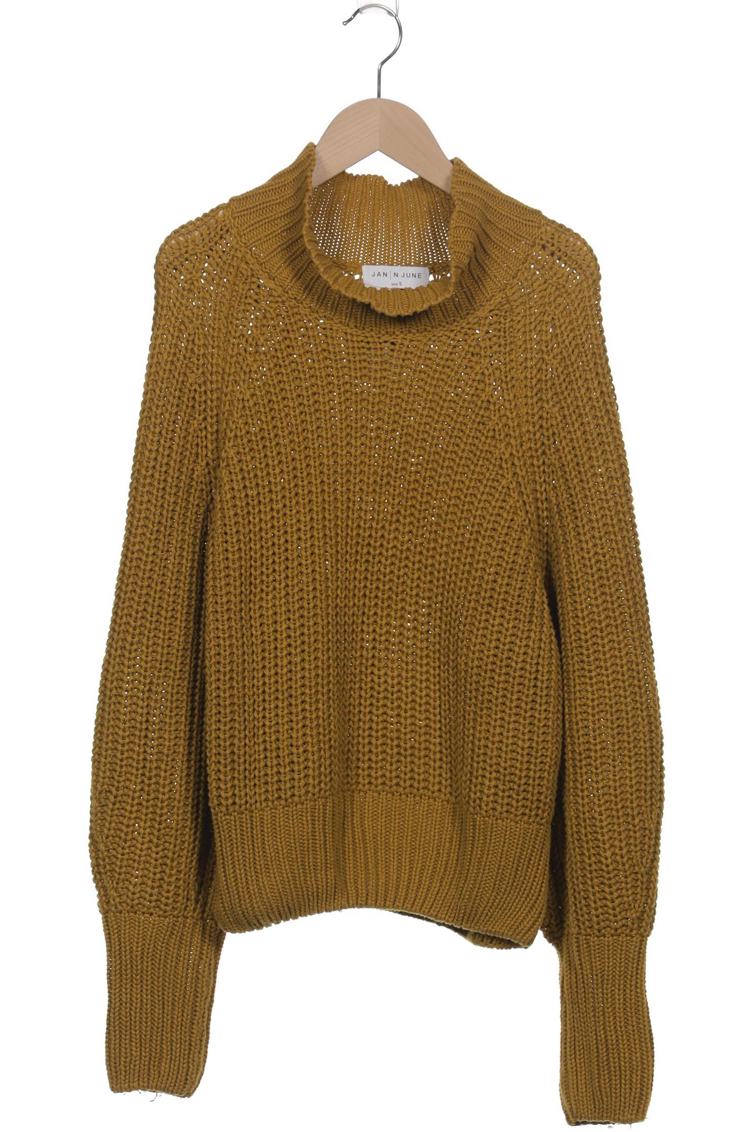 

Jan N June Damen Pullover, gelb, Gr. 36