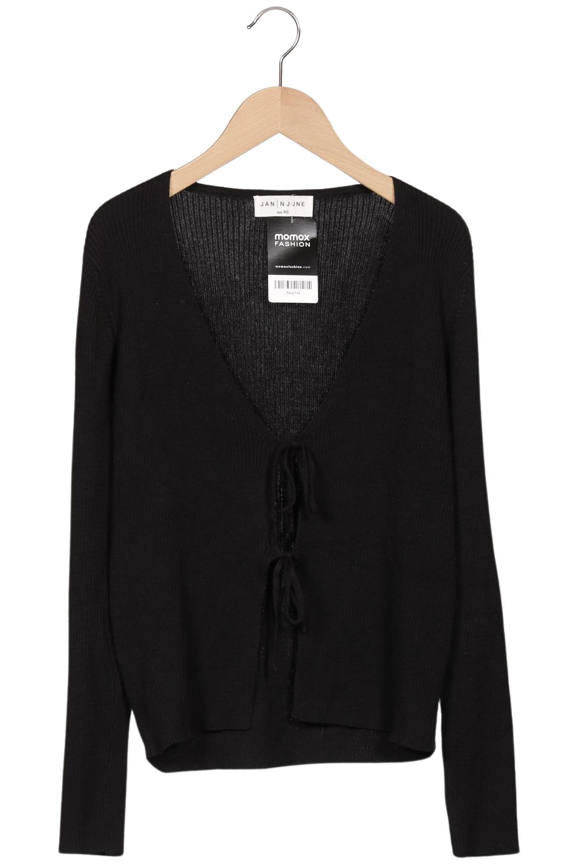 

Jan N June Damen Strickjacke, schwarz, Gr. 34