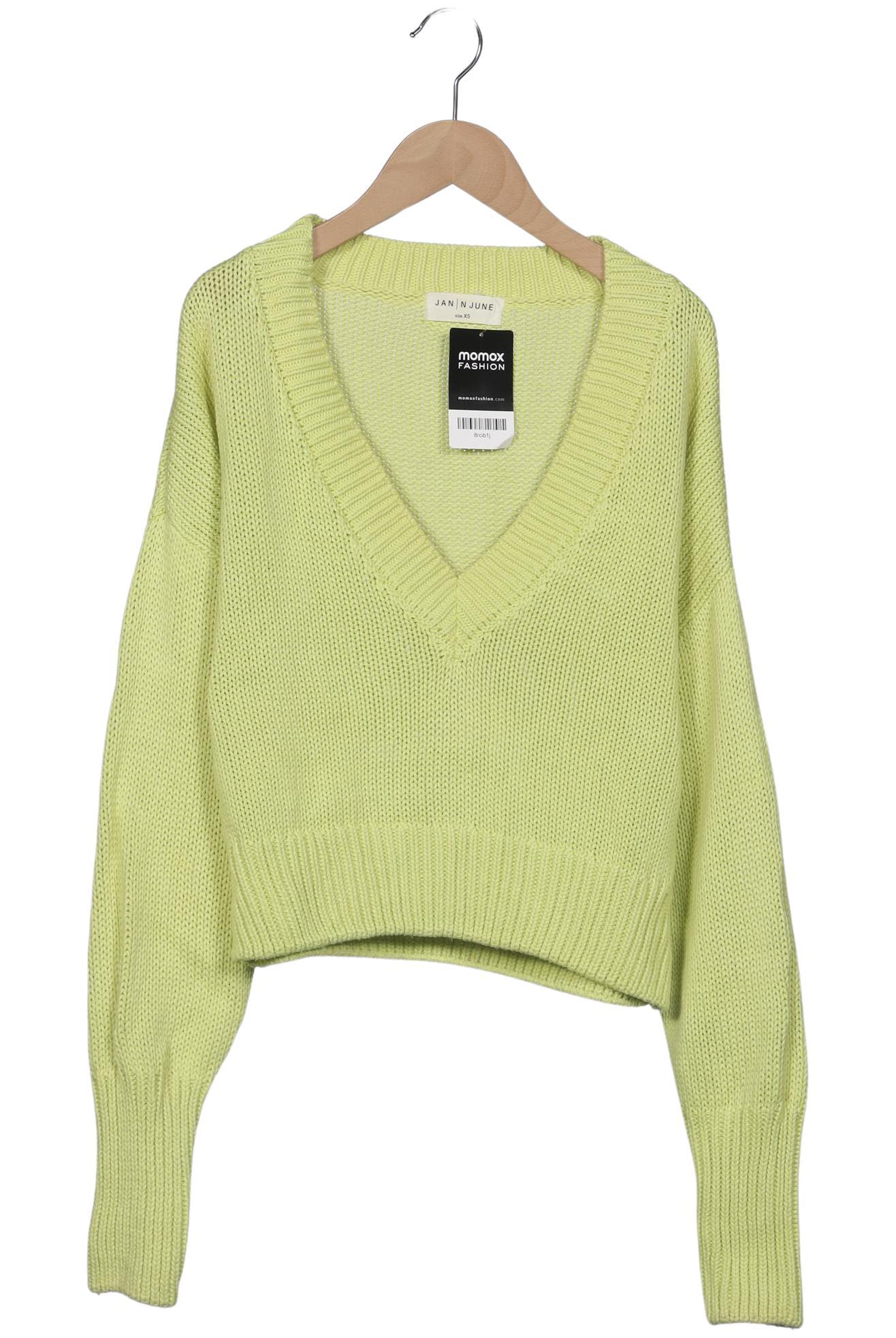 

Jan N June Damen Pullover, hellgrün, Gr. 34