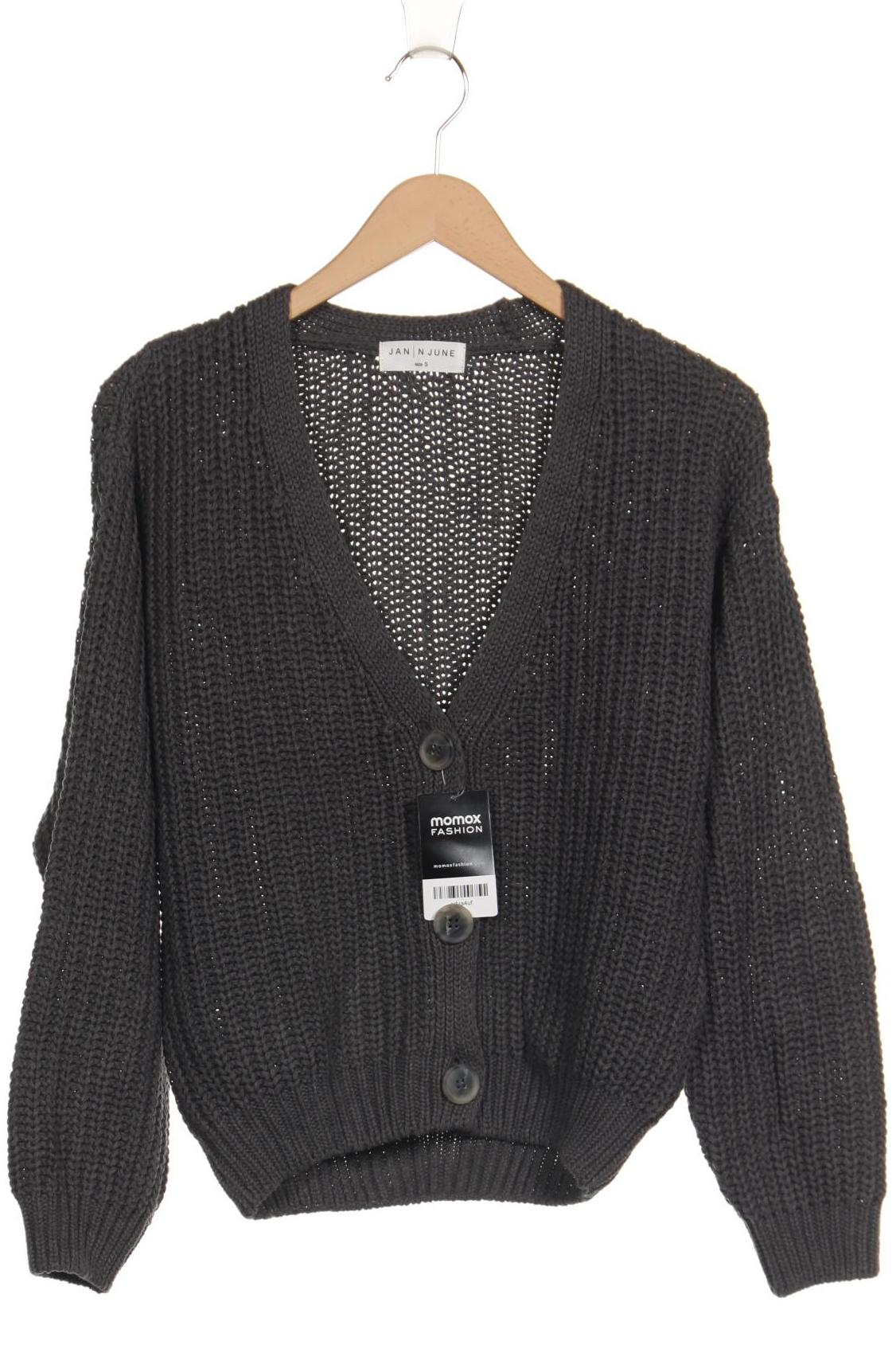 

Jan N June Damen Strickjacke, grau, Gr. 36