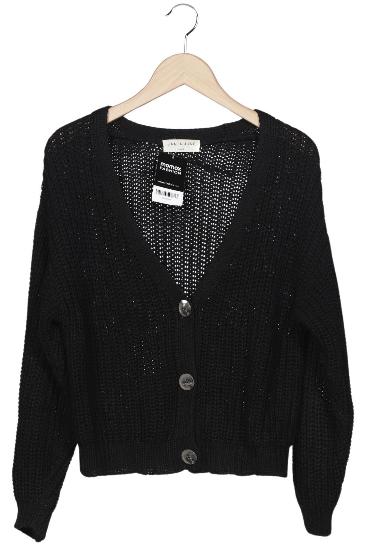 

Jan N June Damen Strickjacke, schwarz, Gr. 36