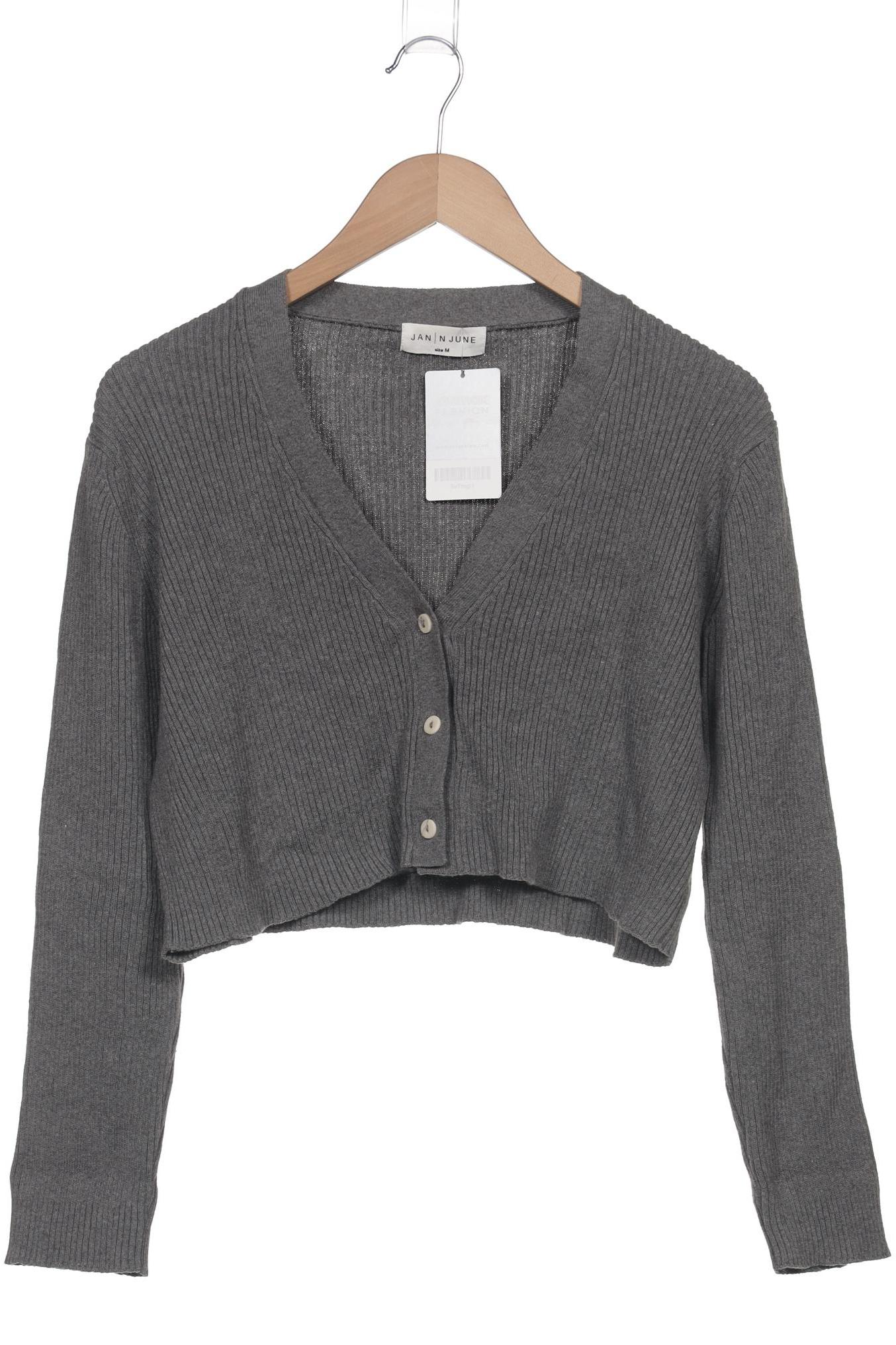 

Jan N June Damen Strickjacke, grau, Gr. 38