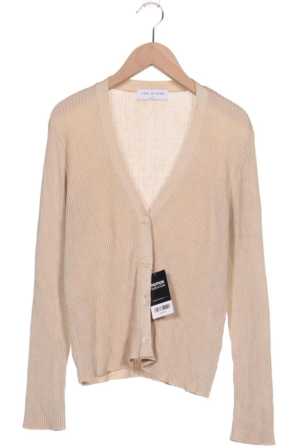 

Jan N June Damen Strickjacke, beige, Gr. 36