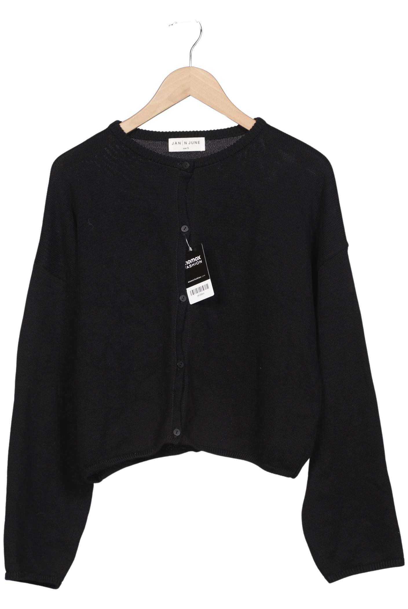 

Jan N June Damen Strickjacke, schwarz, Gr. 36