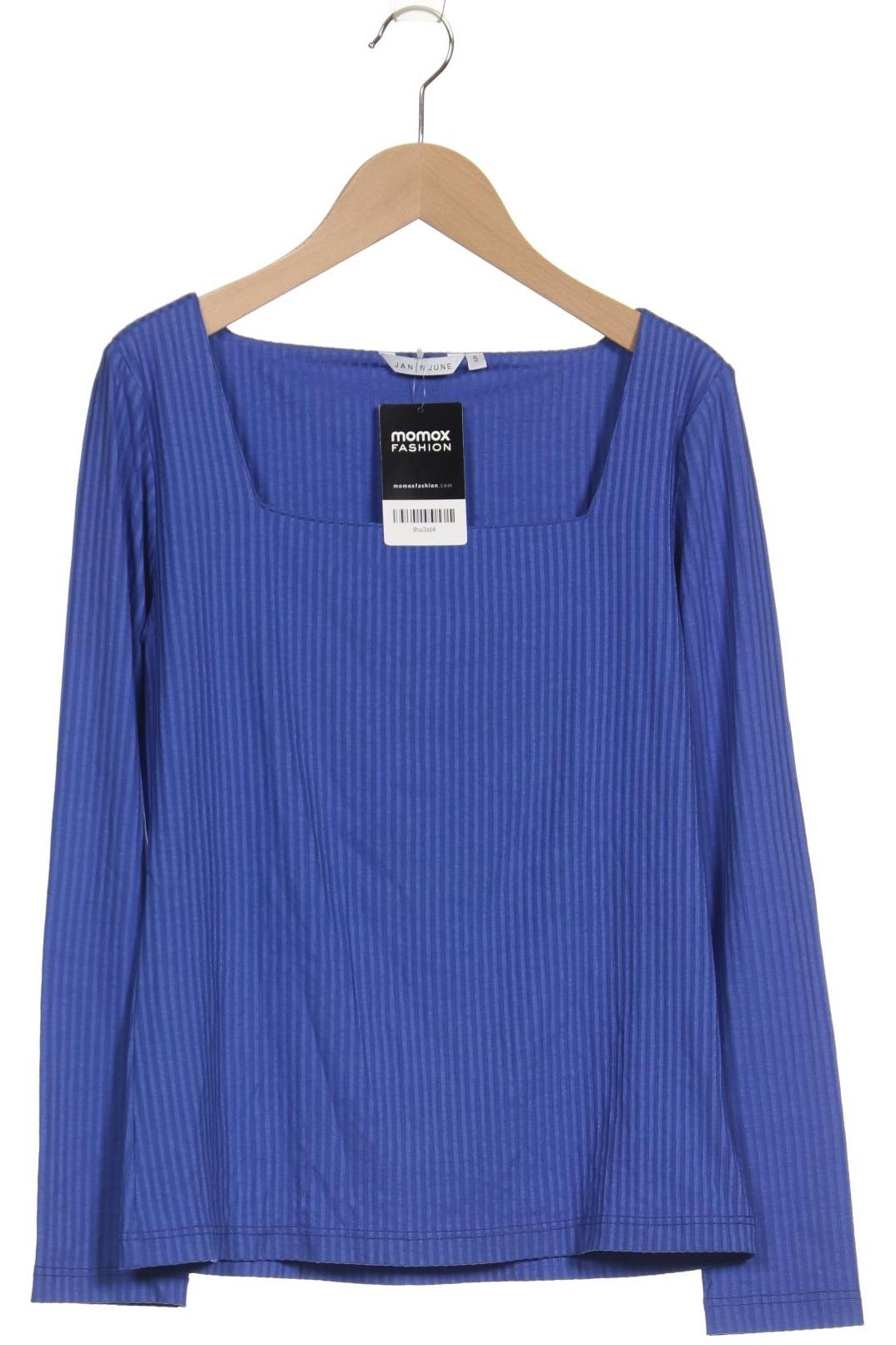 

Jan N June Damen Langarmshirt, blau, Gr. 36