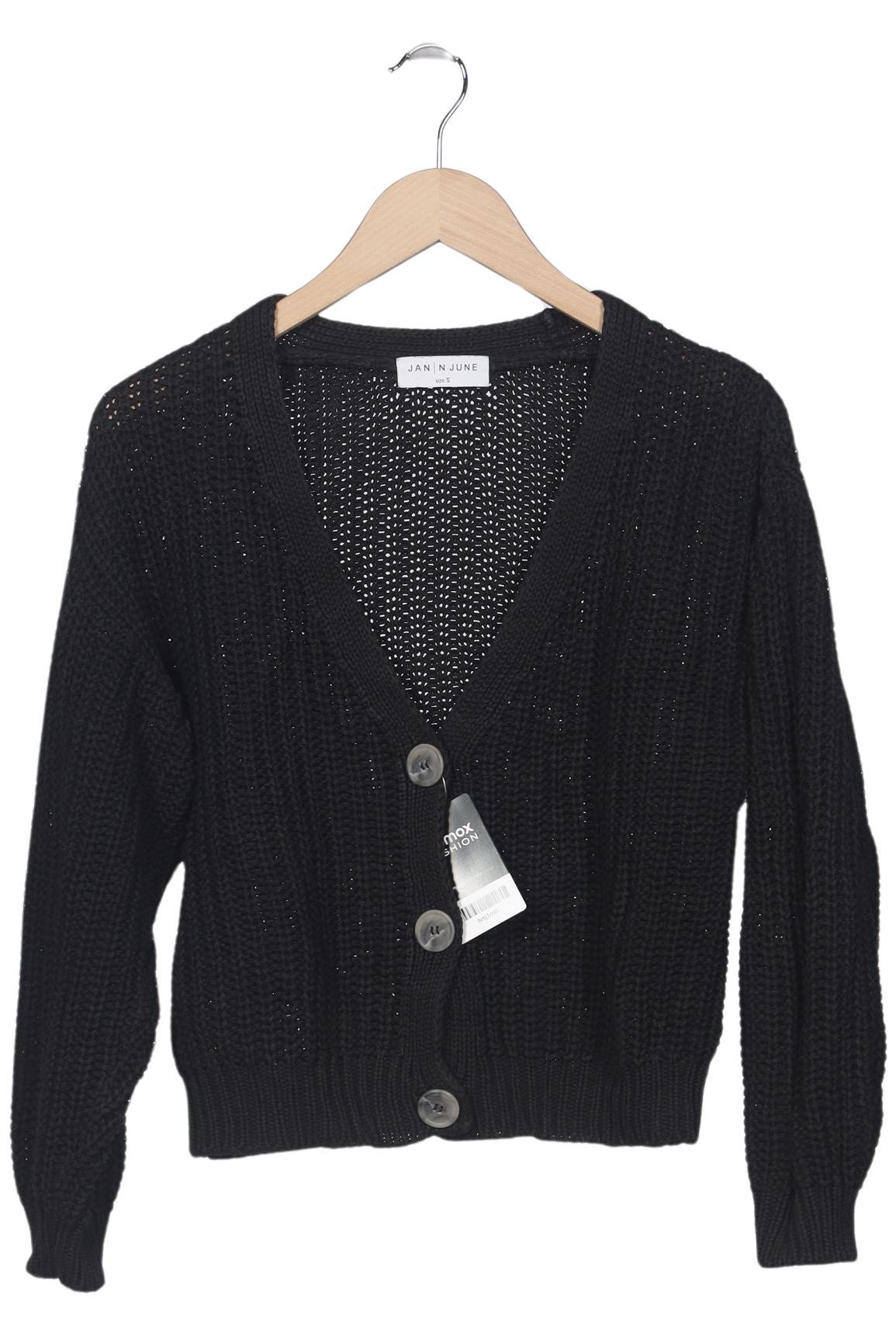 

Jan N June Damen Strickjacke, schwarz, Gr. 36