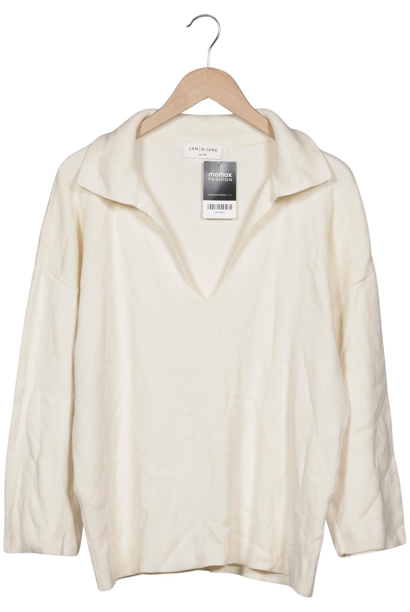 

Jan N June Damen Pullover, cremeweiß, Gr. 34
