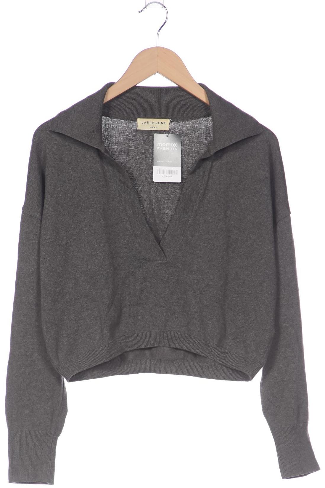 

Jan N June Damen Pullover, grau, Gr. 34