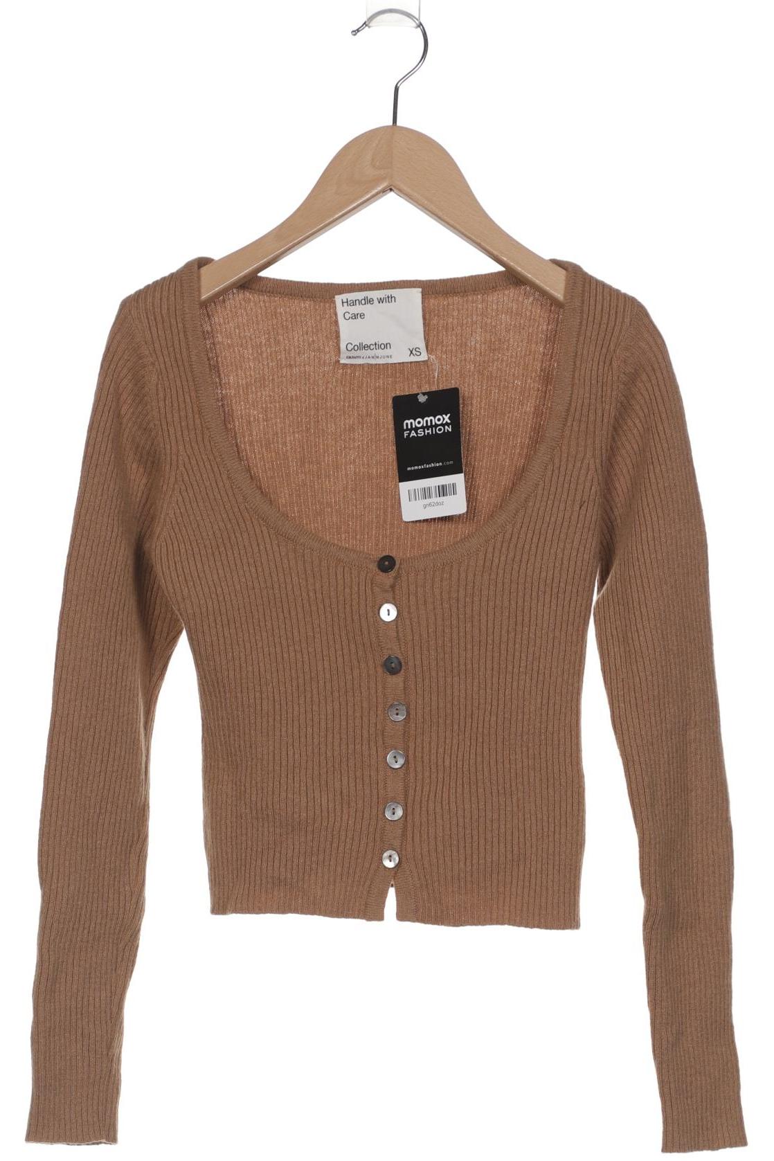 

Jan N June Damen Strickjacke, braun, Gr. 34