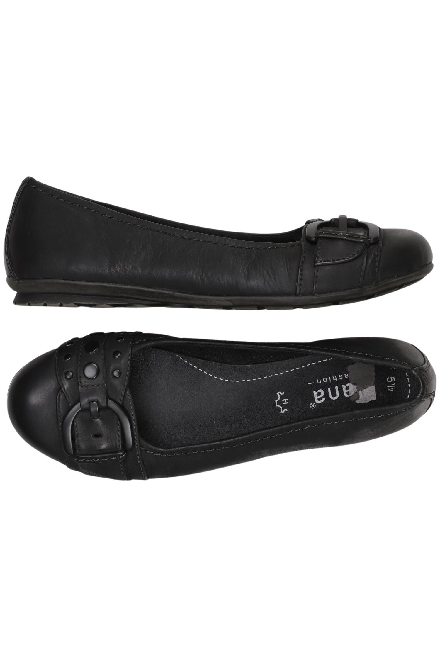

Jana Damen Ballerinas, schwarz, Gr. 5.5