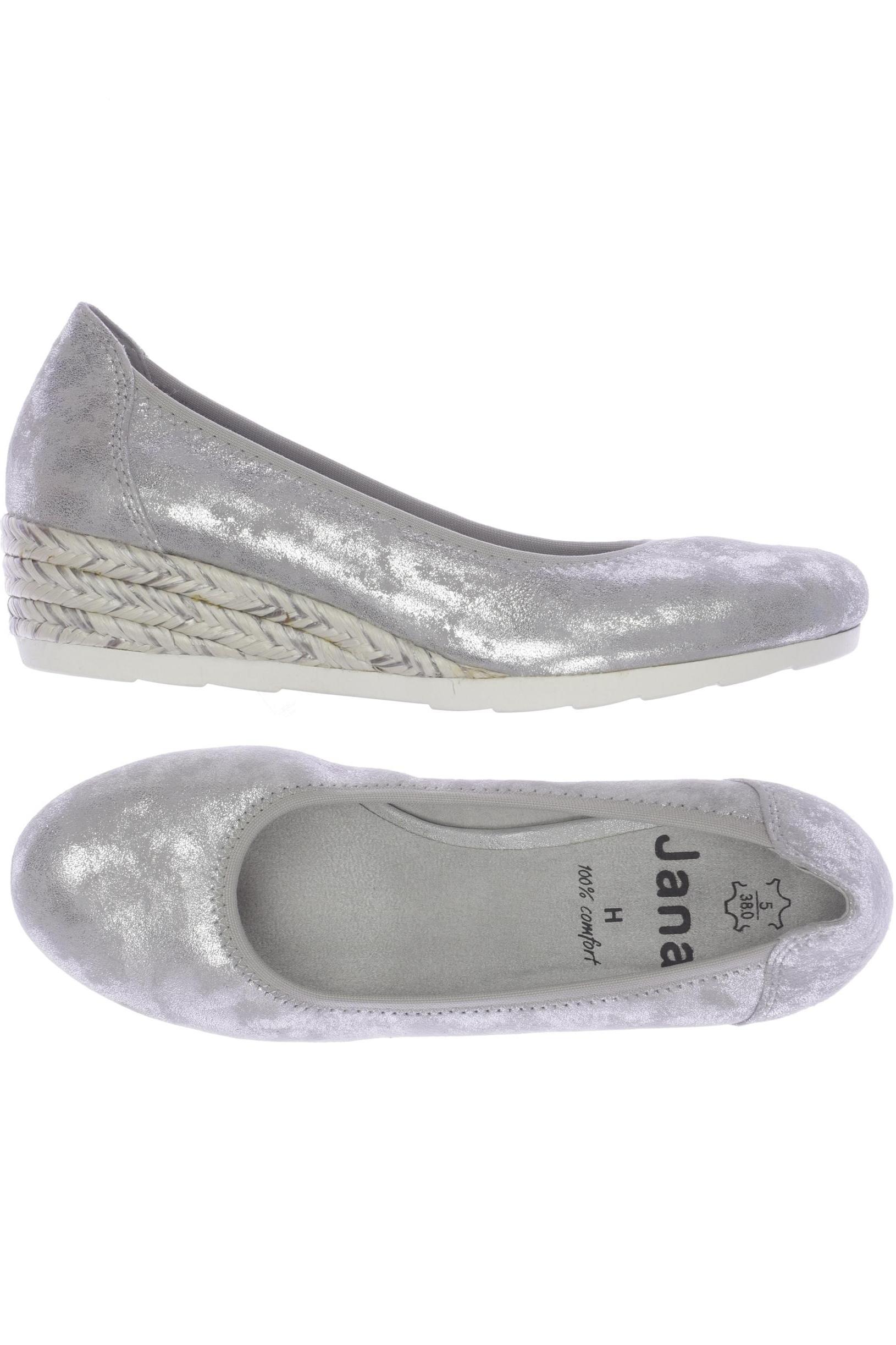

Jana Damen Ballerinas, silber, Gr. 38