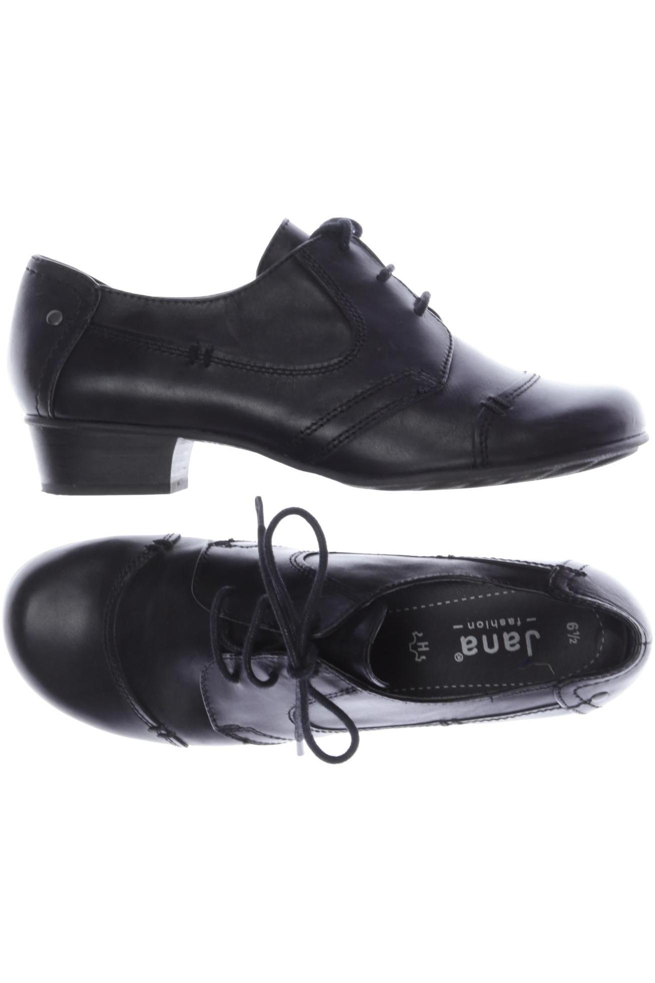 

Jana Damen Halbschuh, schwarz, Gr. 6.5