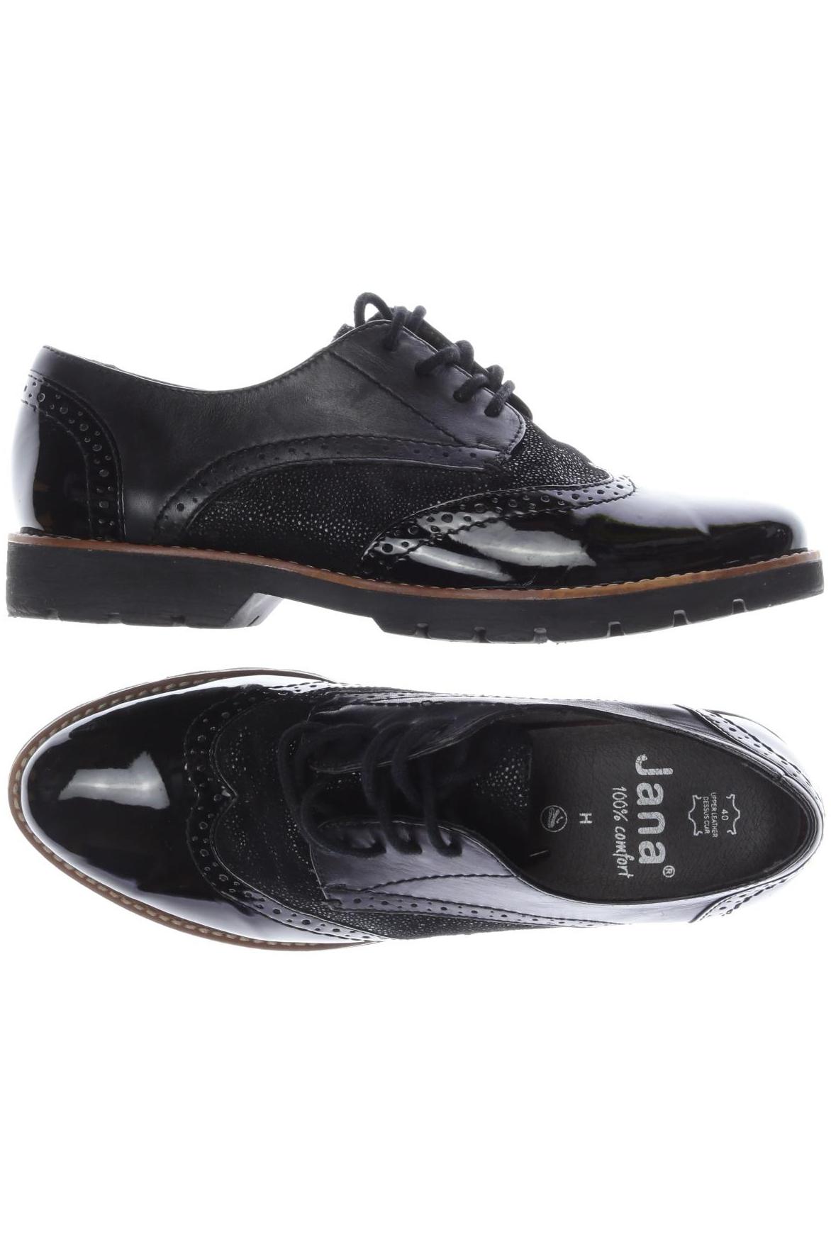

Jana Damen Halbschuh, schwarz, Gr. 40