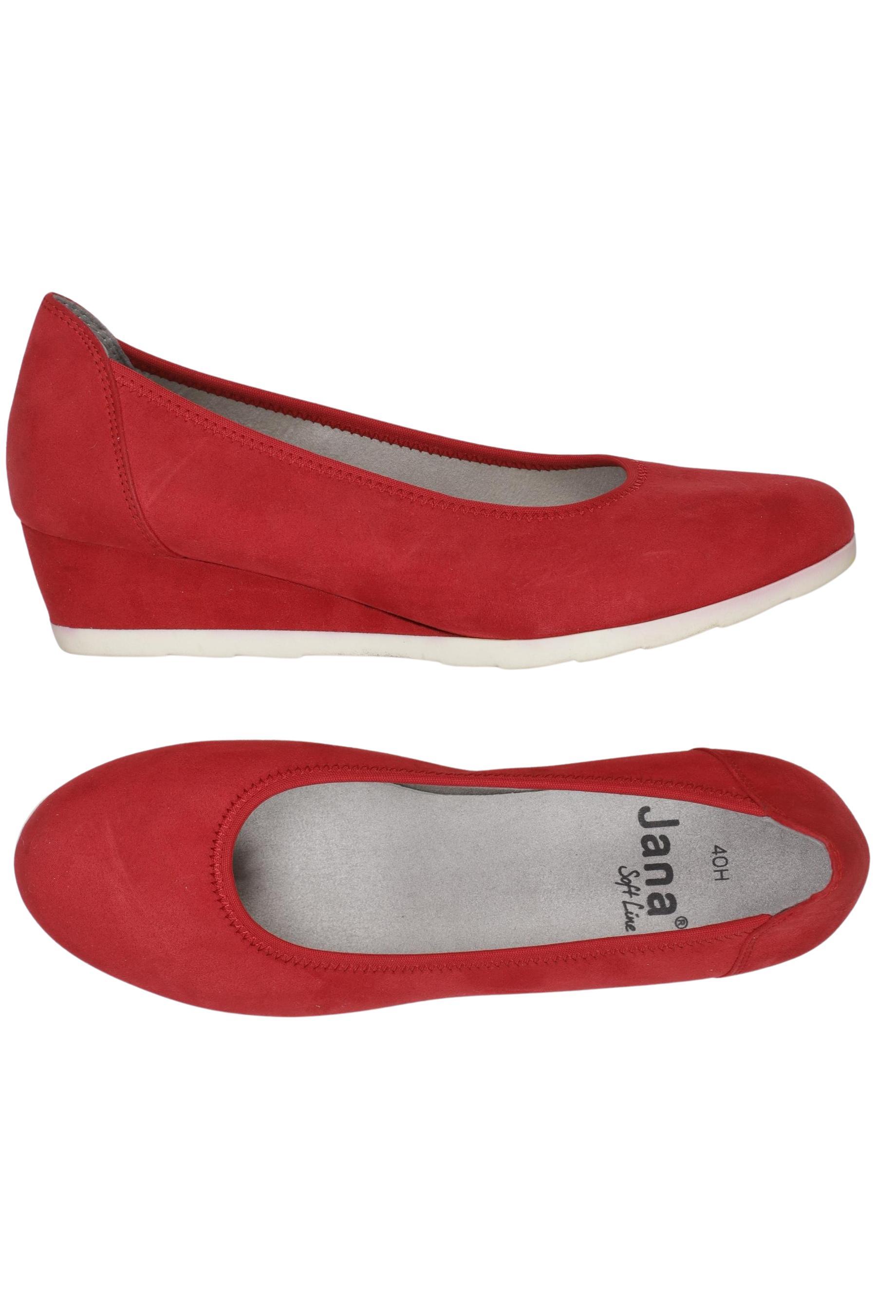

Jana Damen Halbschuh, rot, Gr. 40