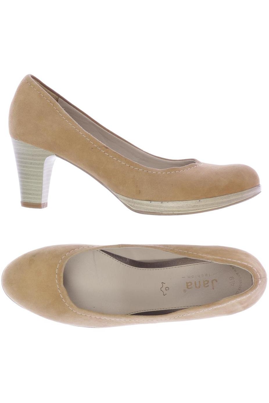 

Jana Damen Pumps, beige, Gr. 6.5