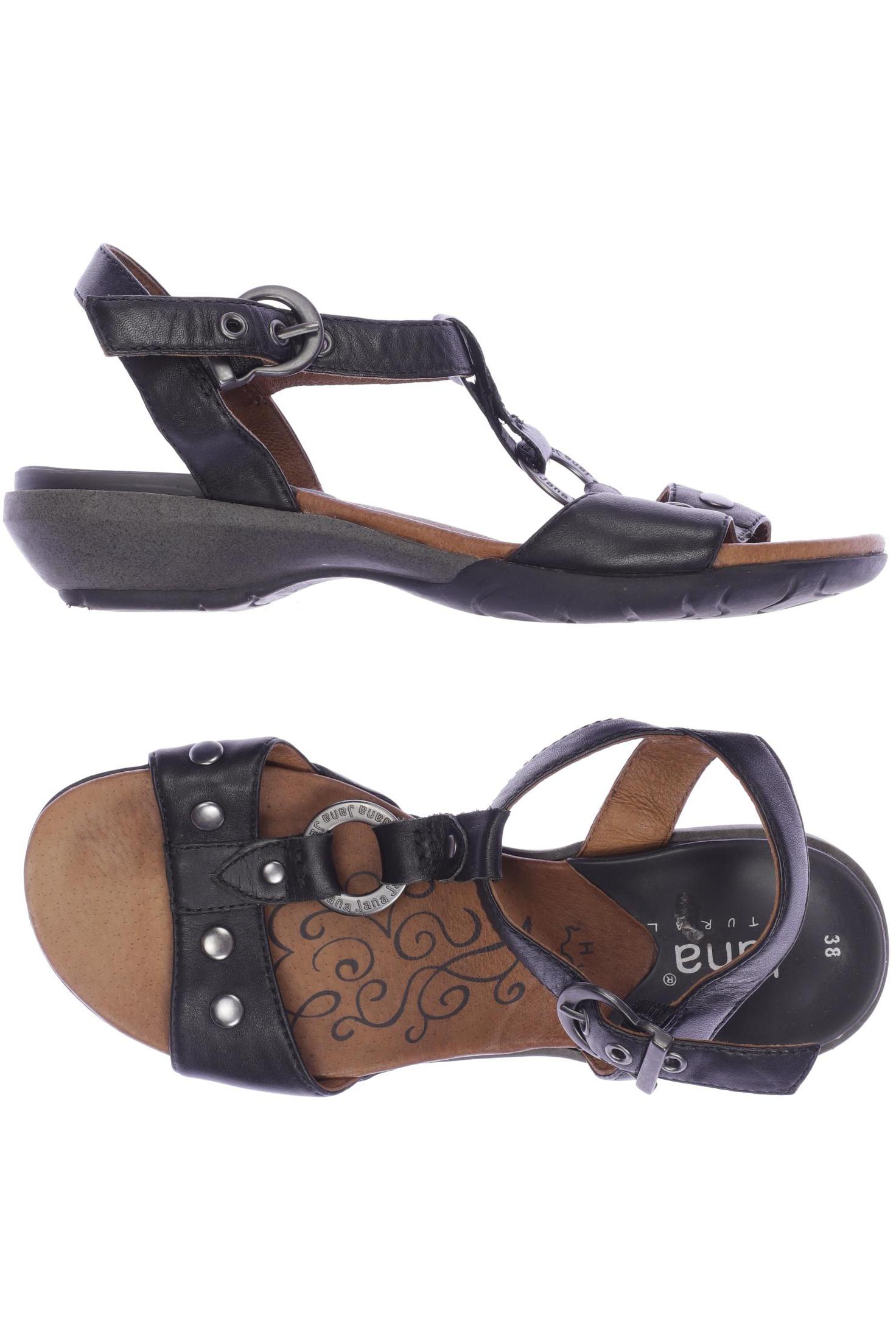 

Jana Damen Sandale, schwarz, Gr. 38