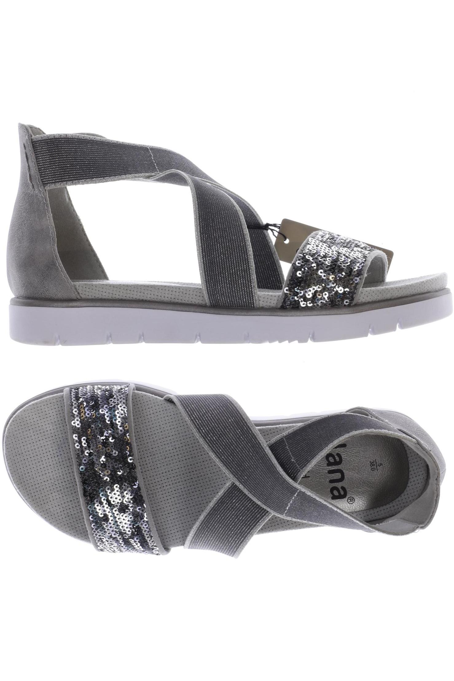 

Jana Damen Sandale, grau, Gr. 38