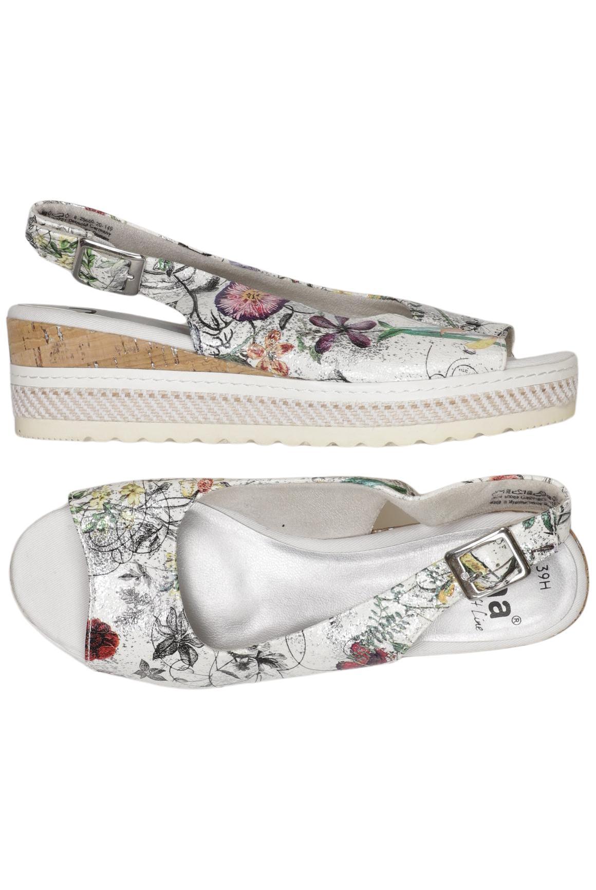 

Jana Damen Sandale, silber, Gr. 39