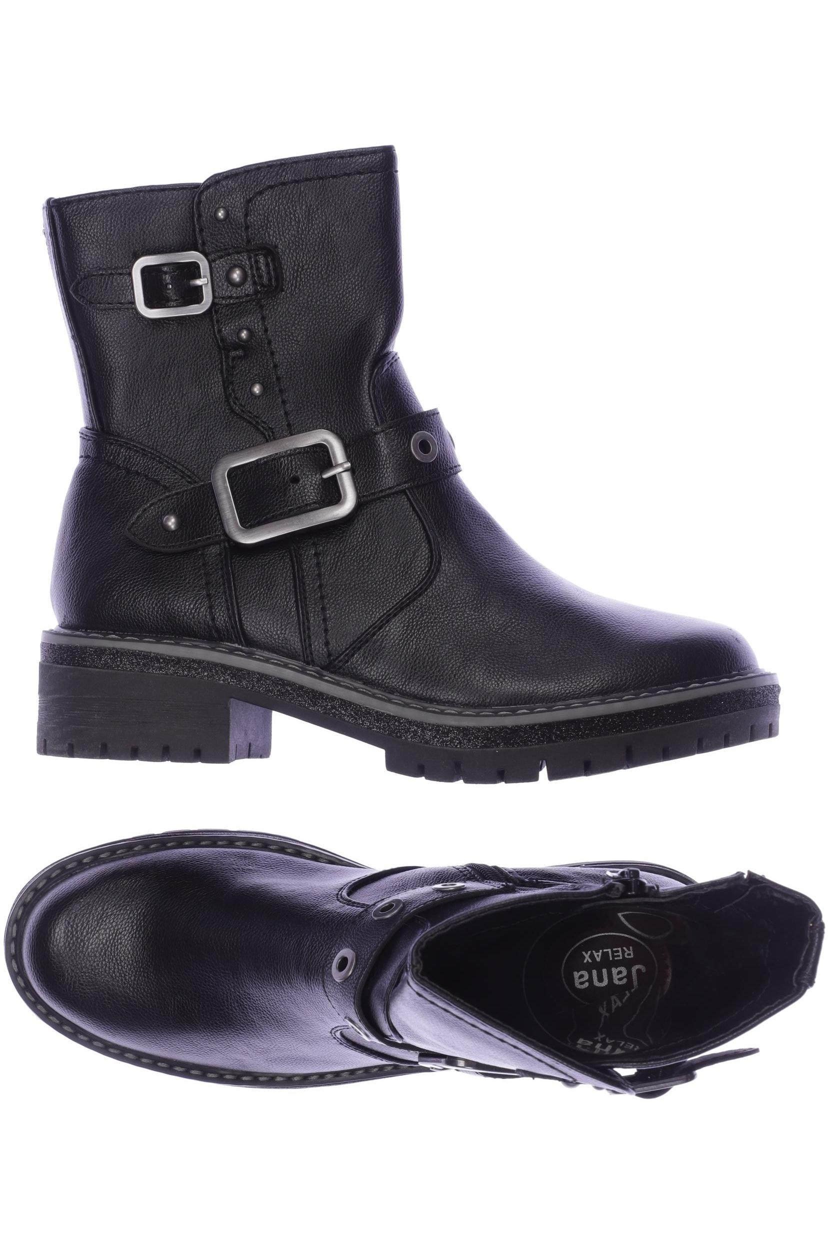 

Jana Damen Stiefelette, schwarz, Gr. 39