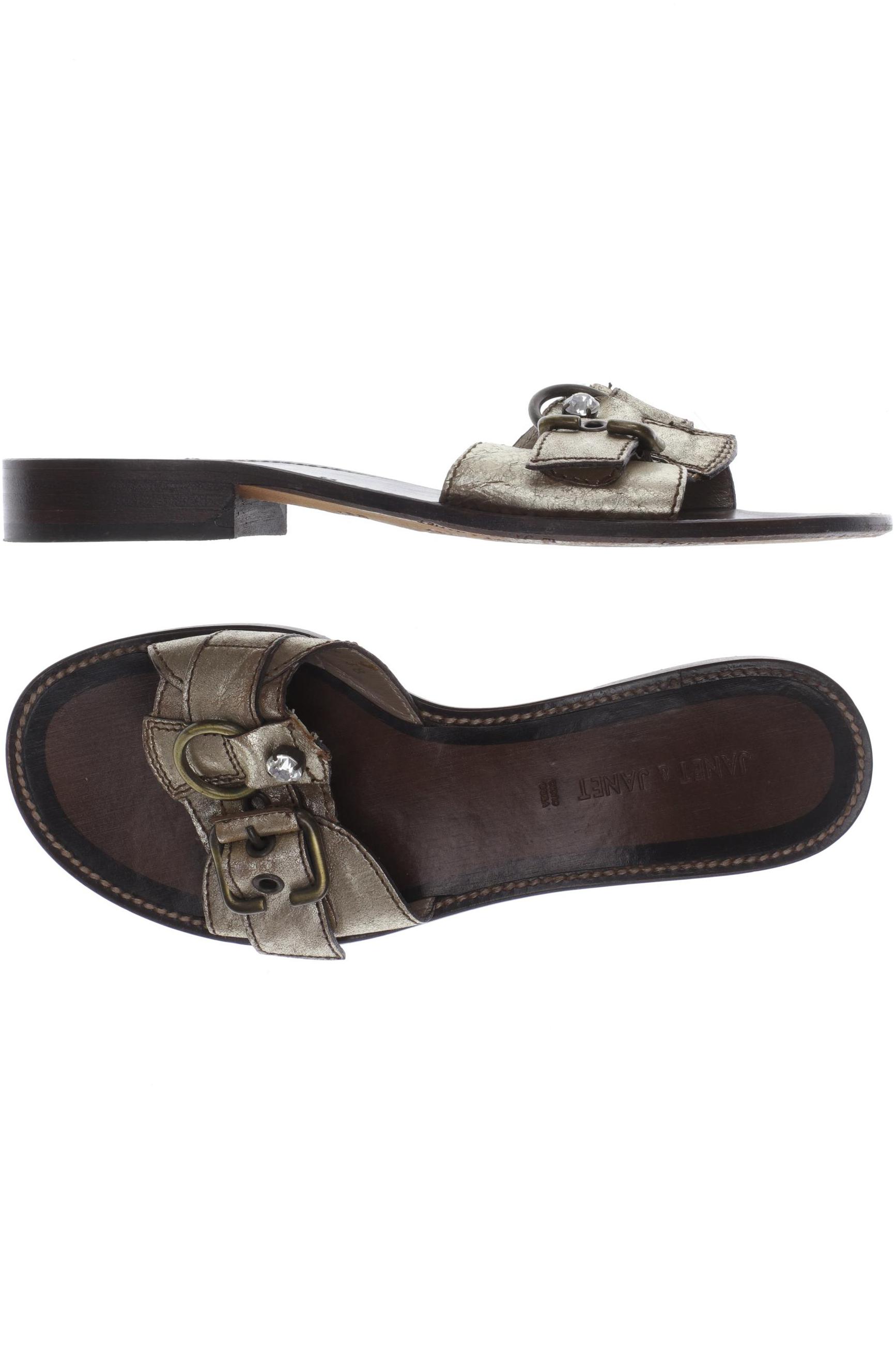 

Janet & Janet Damen Sandale, gold, Gr. 38