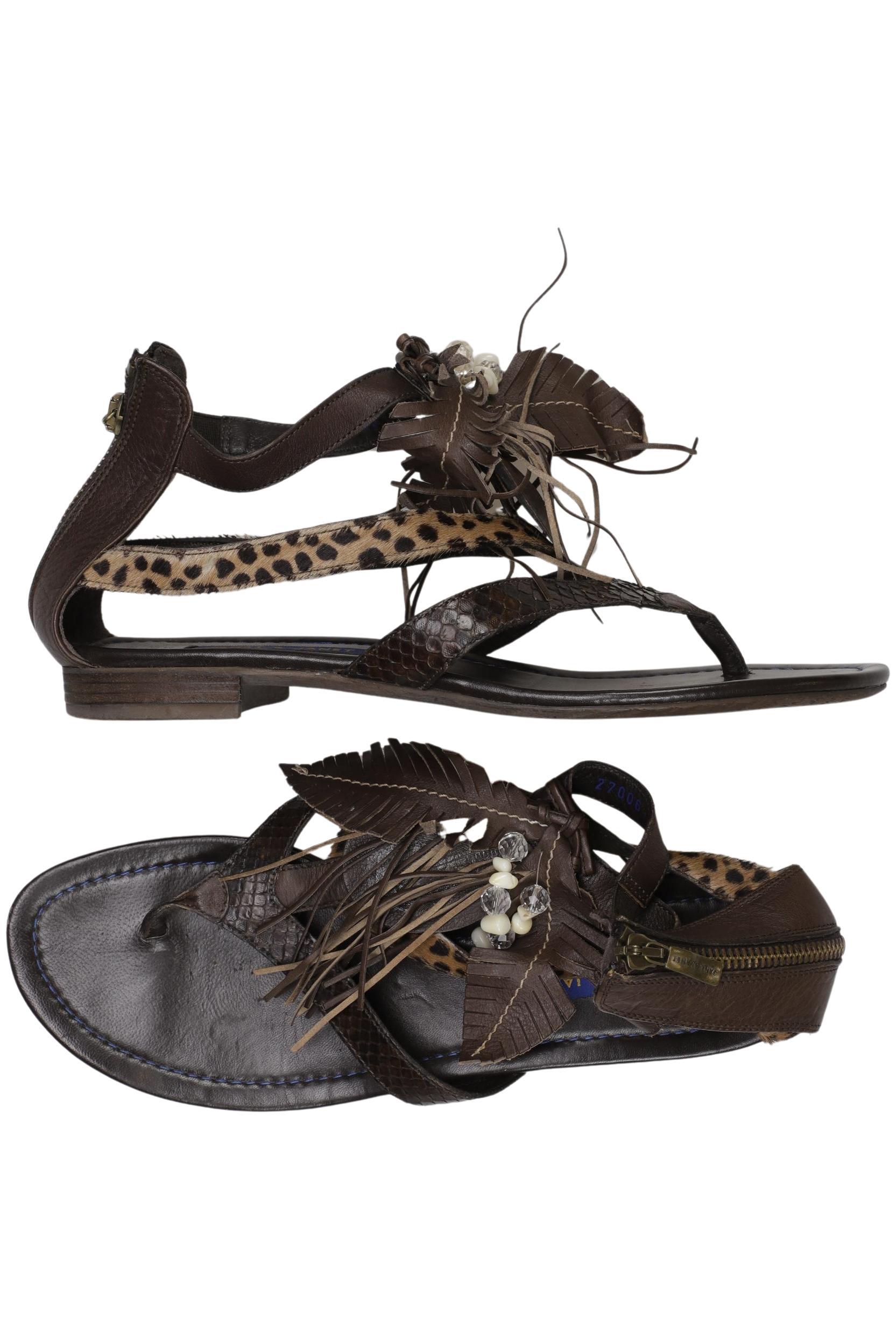 

Janet & Janet Damen Sandale, braun, Gr. 40