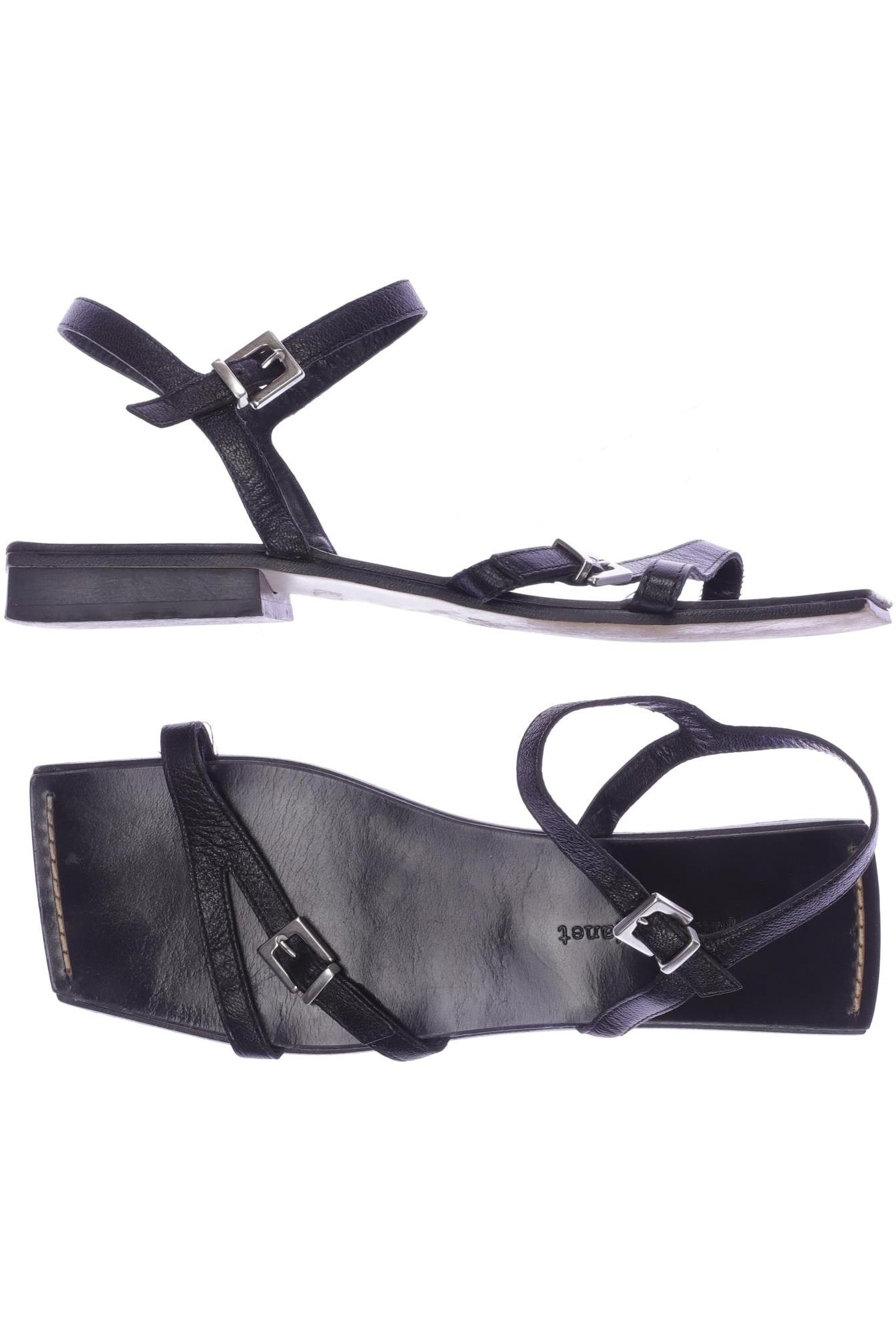 

Janet & Janet Damen Sandale, schwarz, Gr. 38