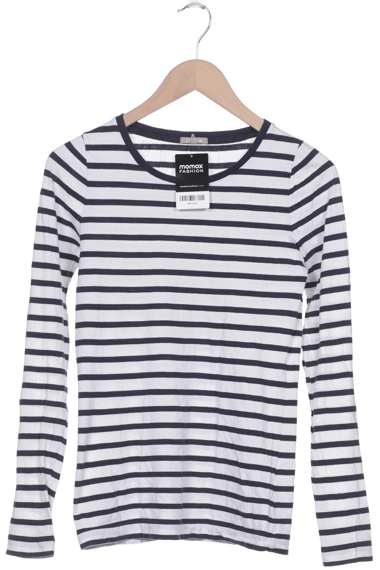 

Jigsaw Damen Langarmshirt, weiß, Gr. 36